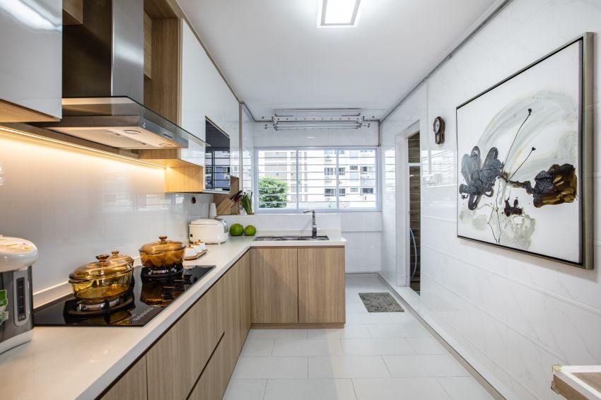 Contemporary, Modern Design - Kitchen - HDB 4 Room - Design by Sky Creation