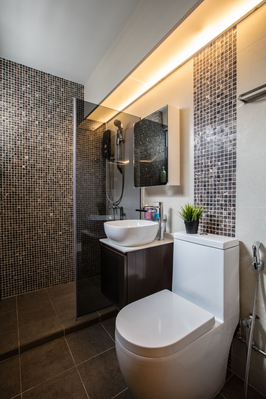 Contemporary, Modern Design - Bathroom - HDB 4 Room - Design by Sky Creation