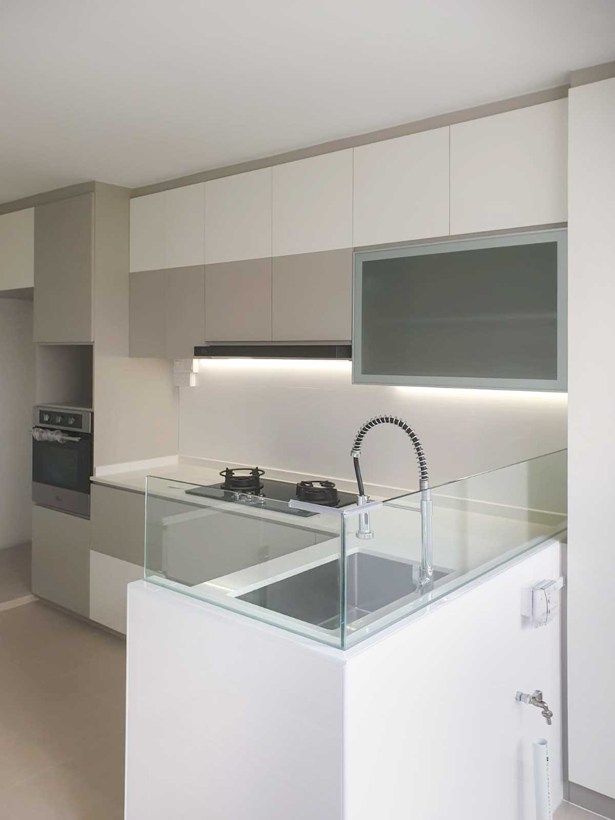 Modern Design - Kitchen - HDB 4 Room - Design by Sky Creation