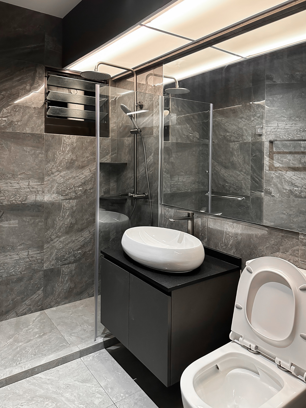 Modern, Scandinavian Design - Bathroom - HDB 4 Room - Design by Sky Creation