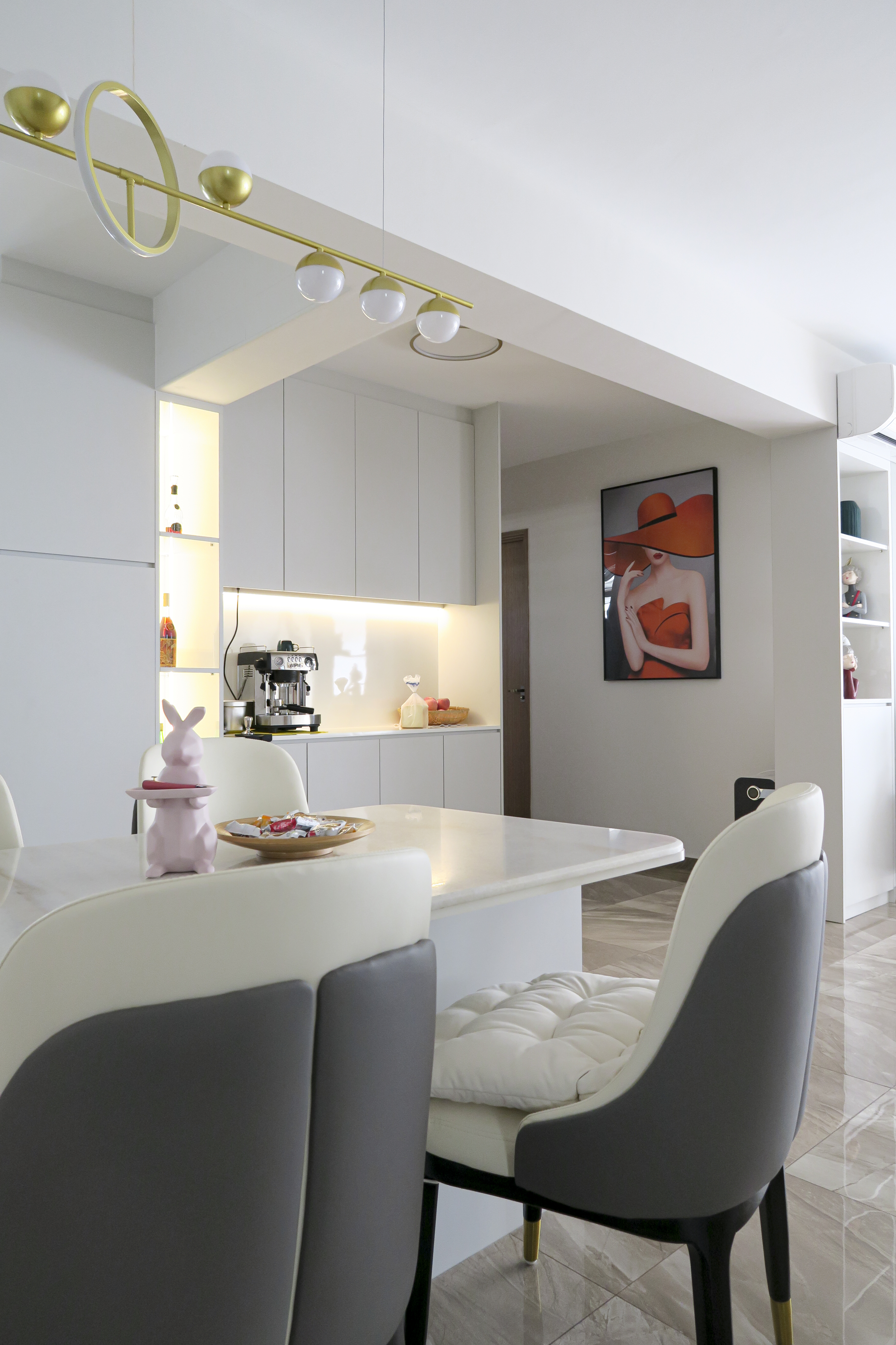 Scandinavian Design - Dining Room - HDB 4 Room - Design by Sky Creation