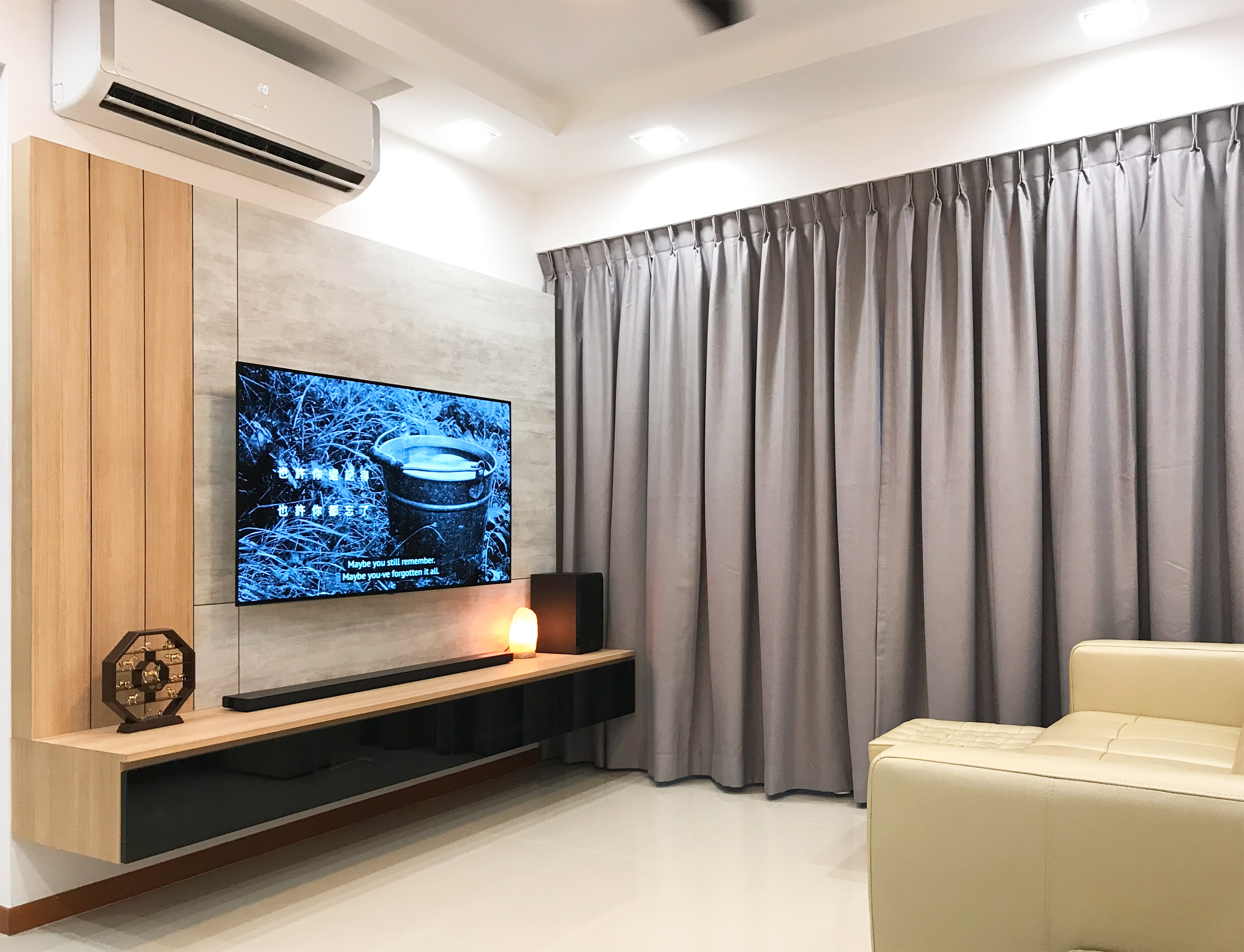 Minimalist Design - Living Room - HDB 4 Room - Design by Sky Creation