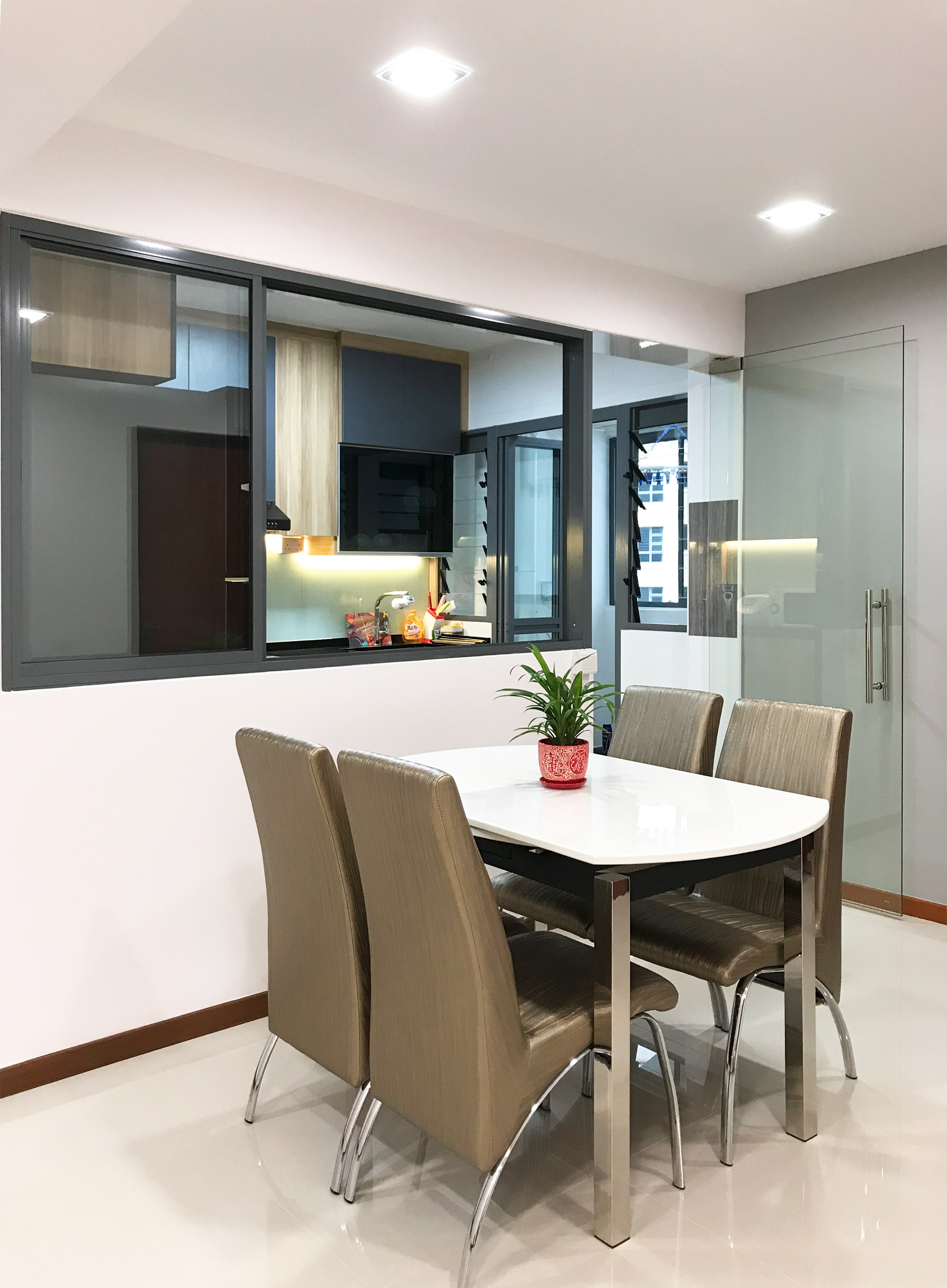 Minimalist Design - Dining Room - HDB 4 Room - Design by Sky Creation