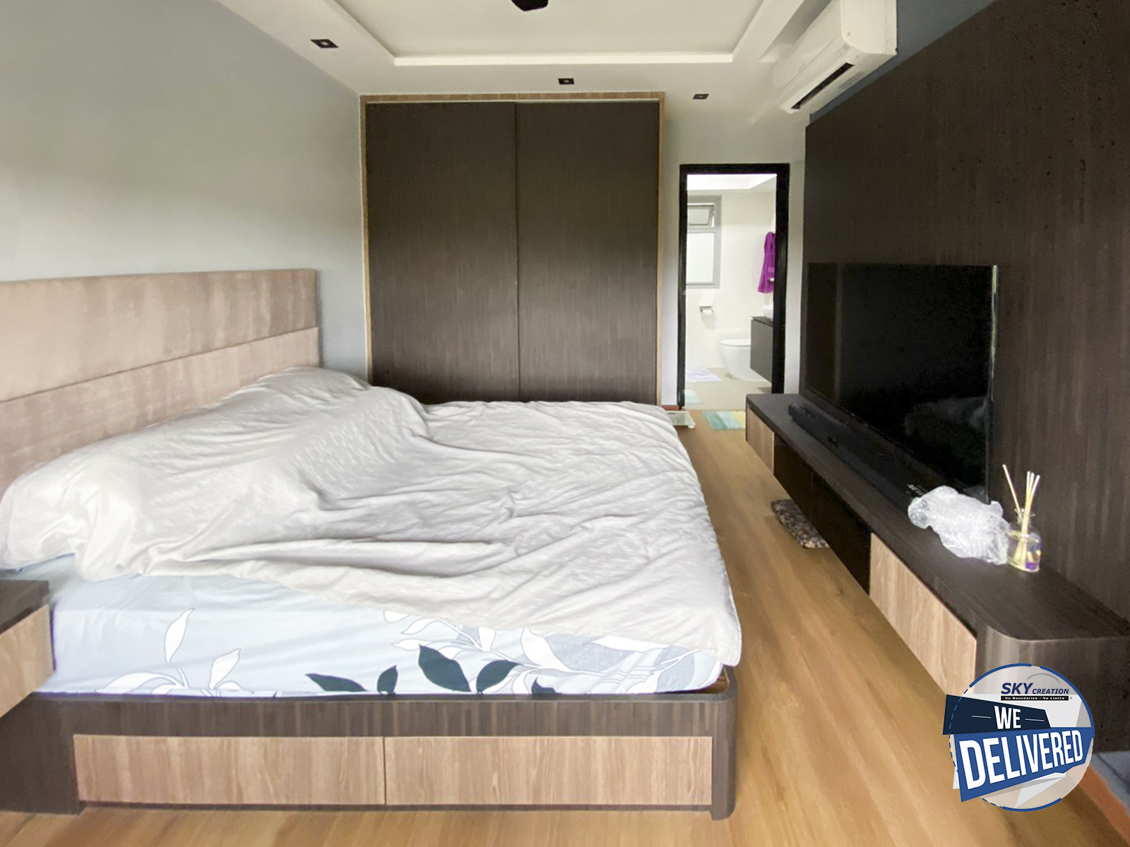 Industrial Design - Bedroom - HDB 4 Room - Design by Sky Creation