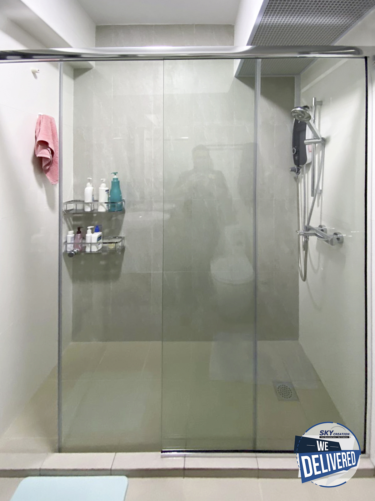 Industrial Design - Bathroom - HDB 4 Room - Design by Sky Creation