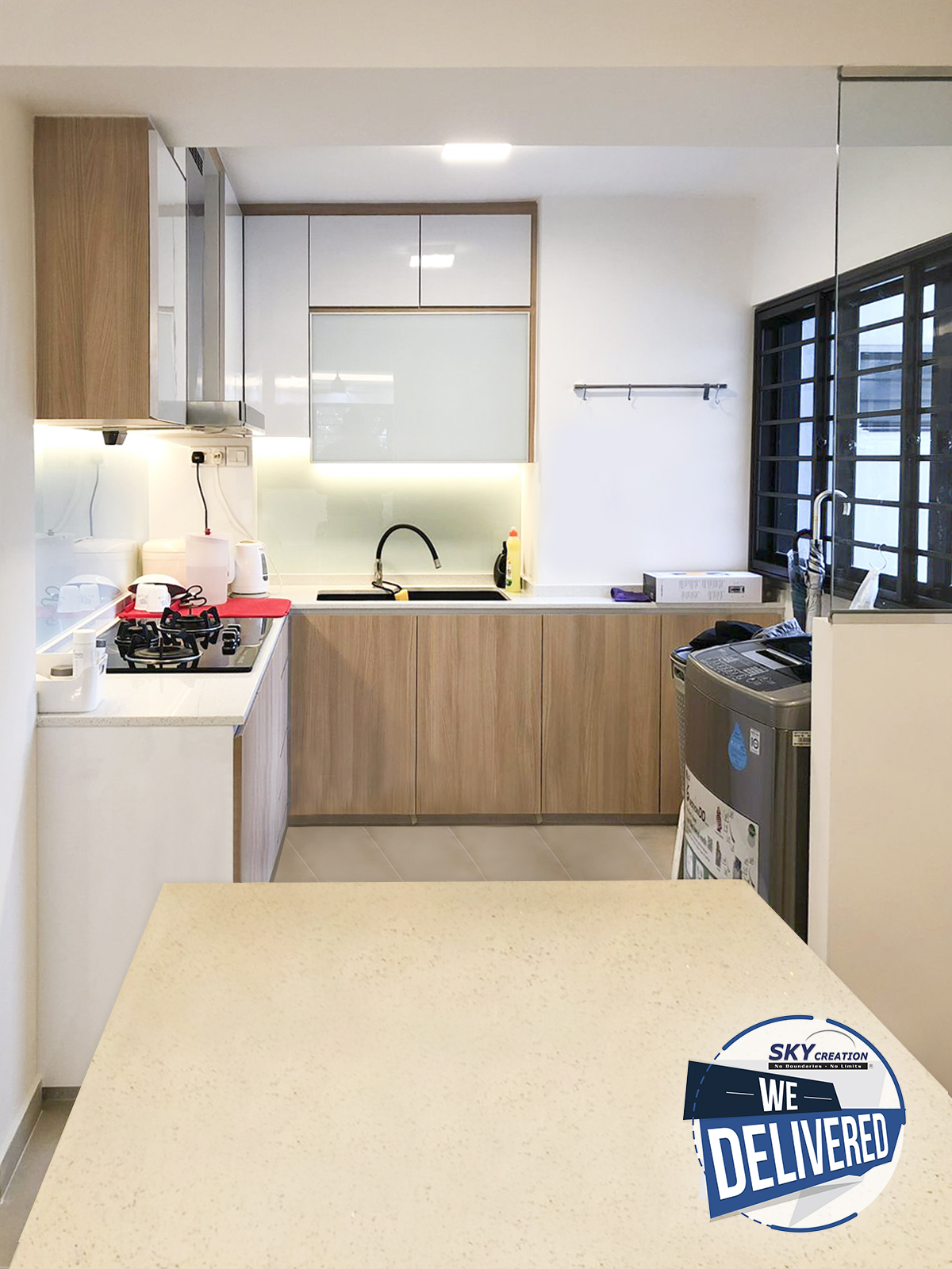 Scandinavian Design - Kitchen - HDB 5 Room - Design by Sky Creation