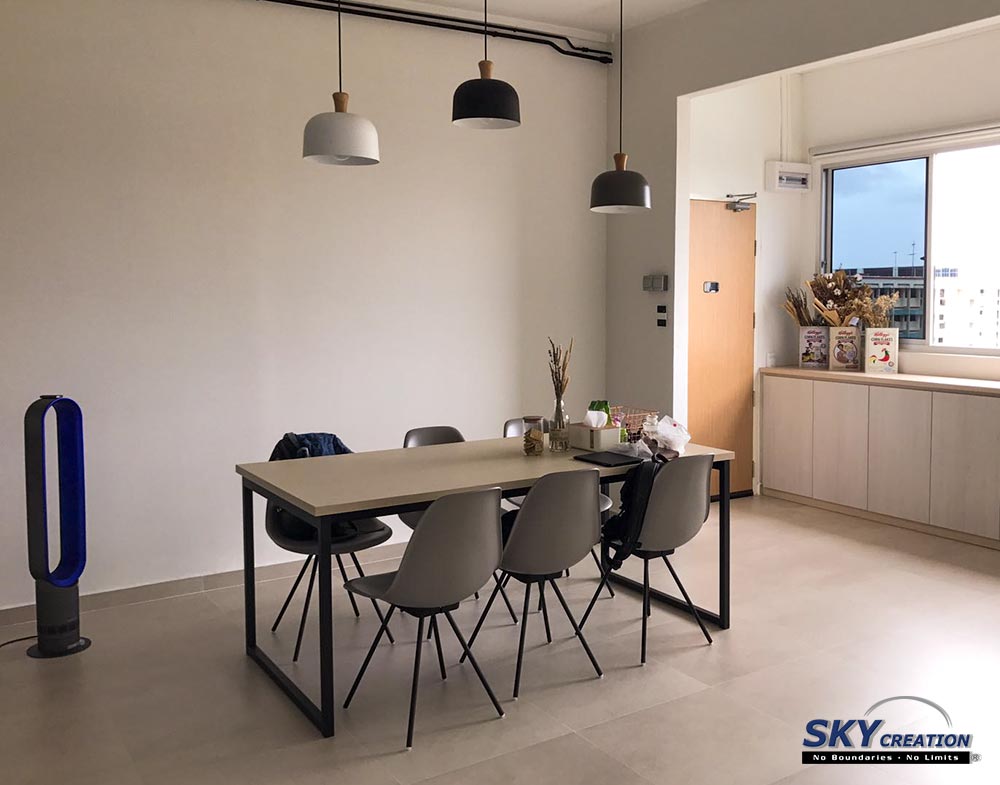 Minimalist Design - Dining Room - HDB 5 Room - Design by Sky Creation