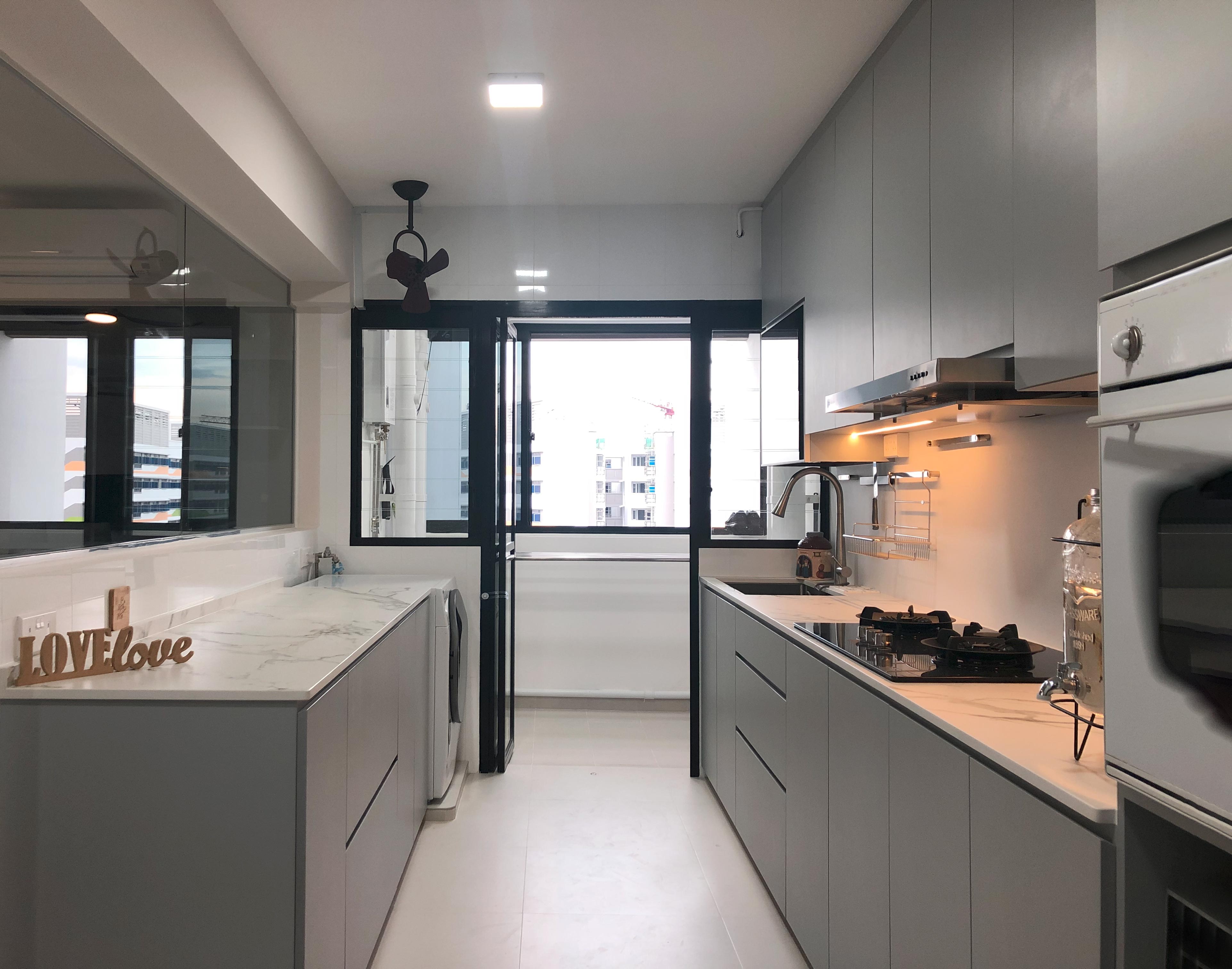 Scandinavian Design - Kitchen - HDB 5 Room - Design by Sky Creation