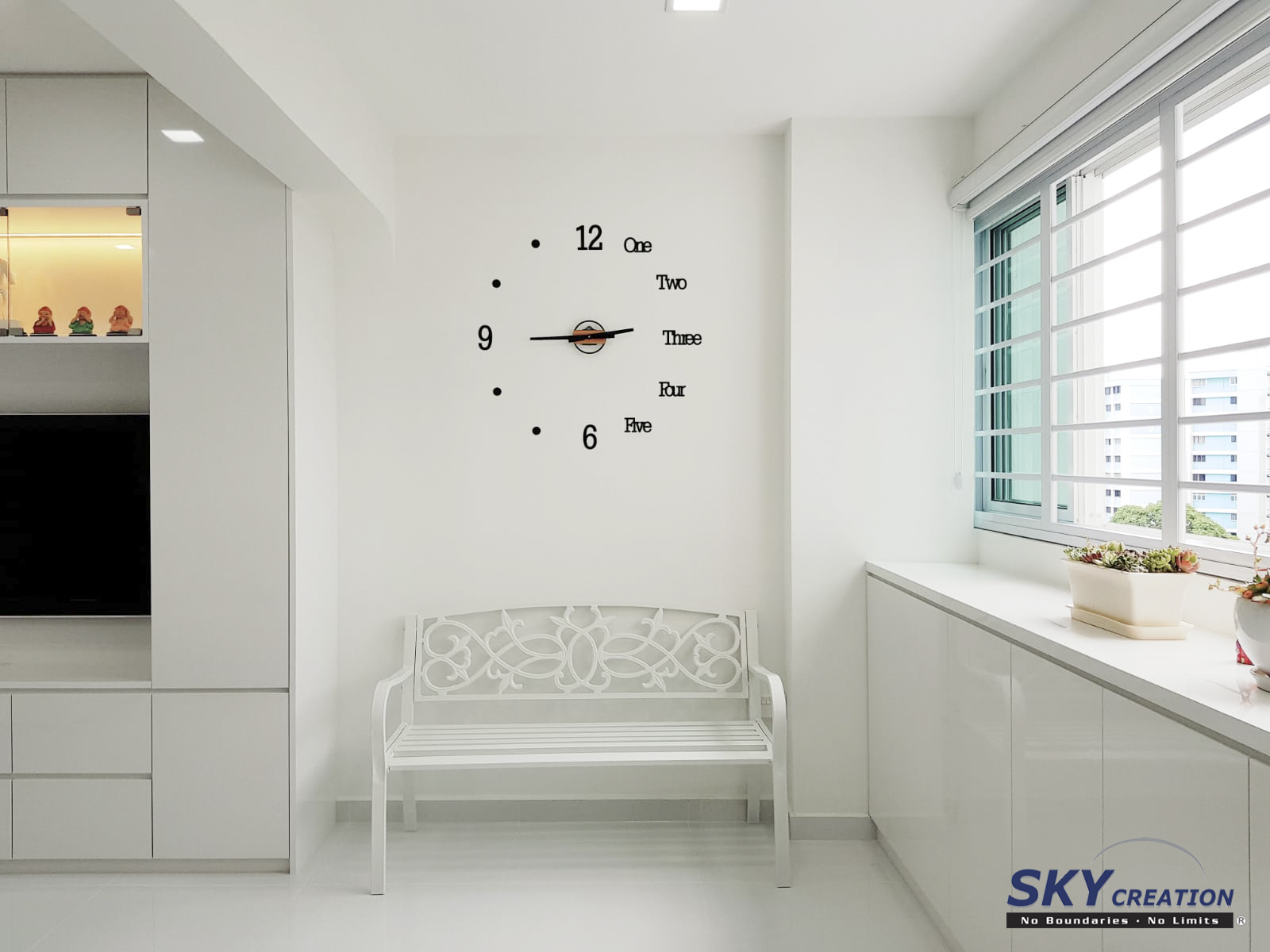 Minimalist Design - Living Room - HDB 5 Room - Design by Sky Creation