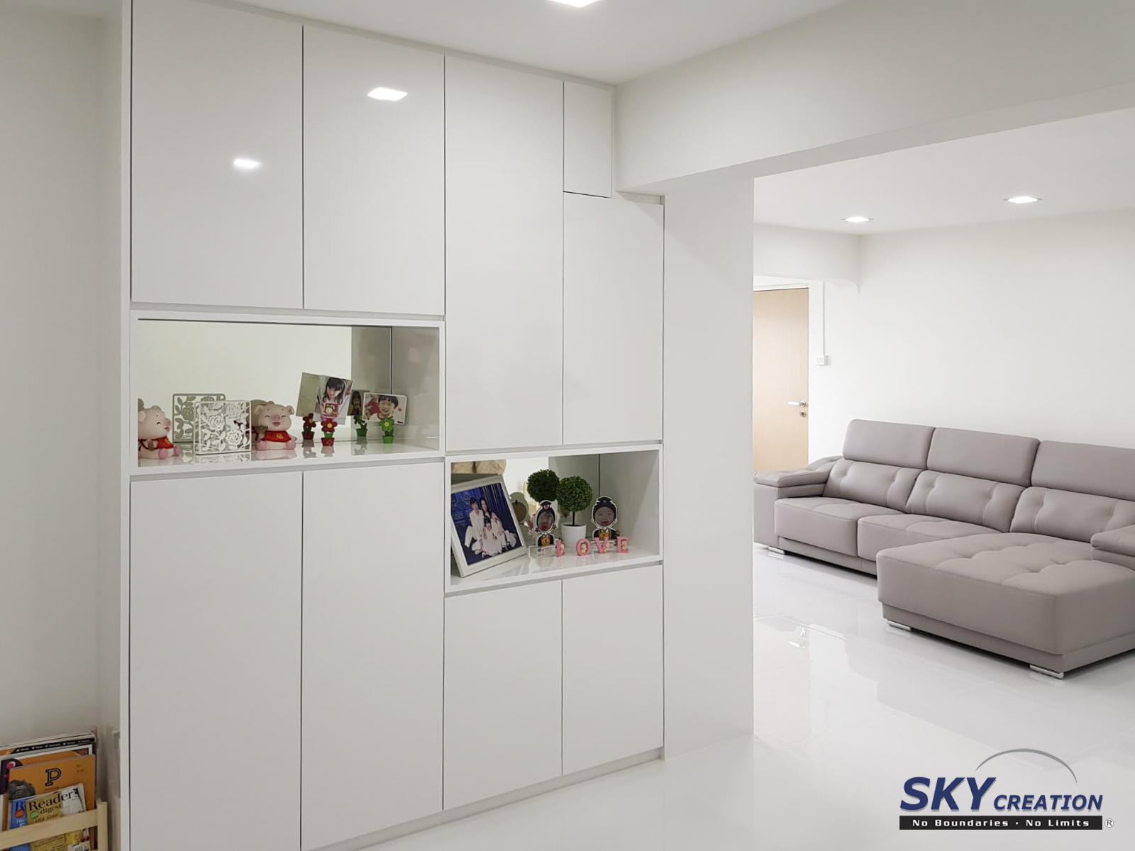 Minimalist Design - Living Room - HDB 5 Room - Design by Sky Creation