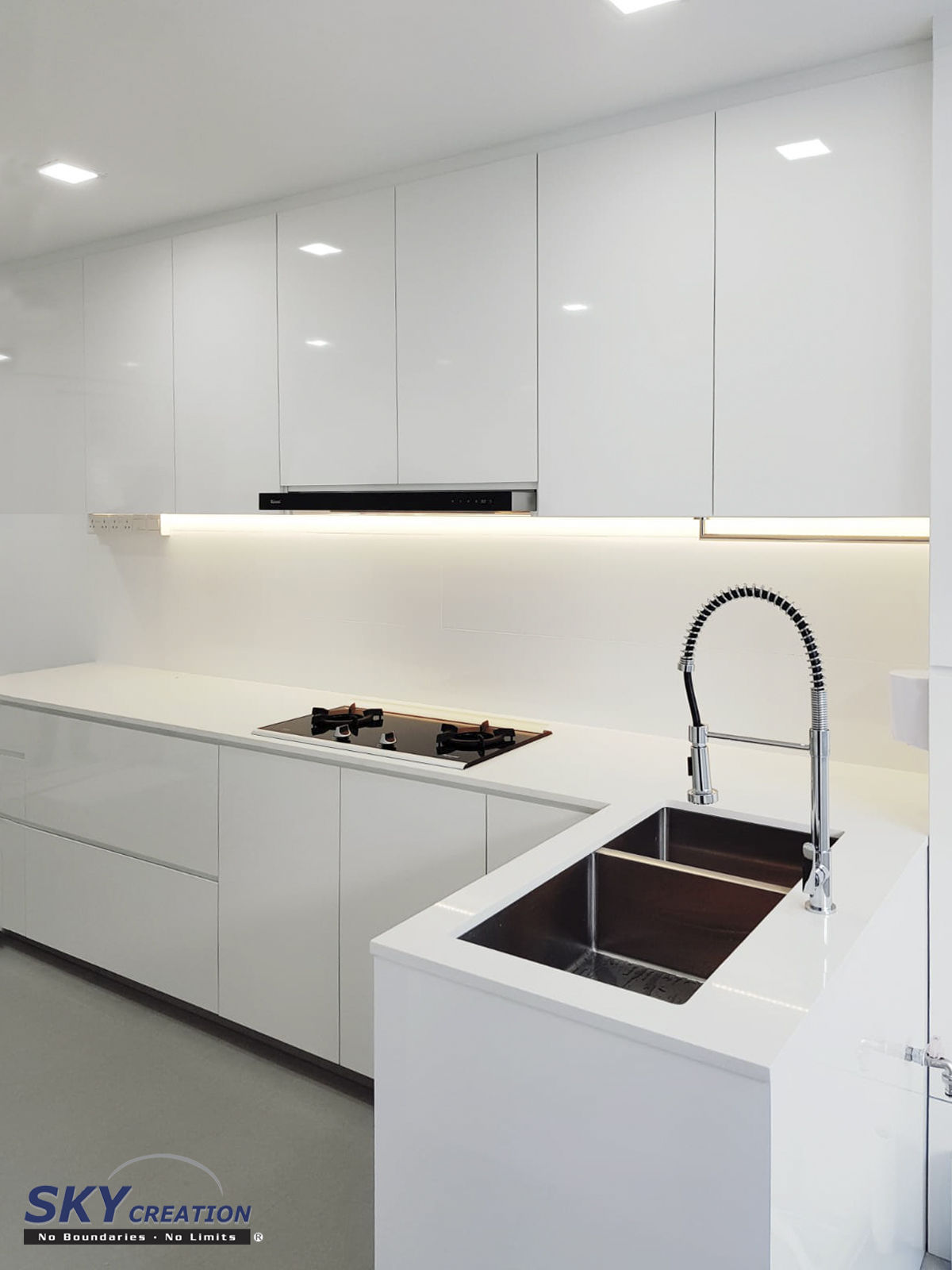 Minimalist Design - Kitchen - HDB 5 Room - Design by Sky Creation