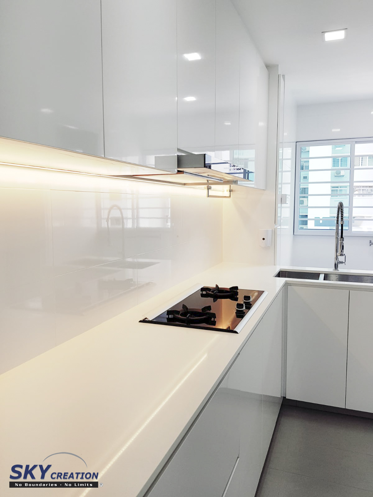 Minimalist Design - Kitchen - HDB 5 Room - Design by Sky Creation