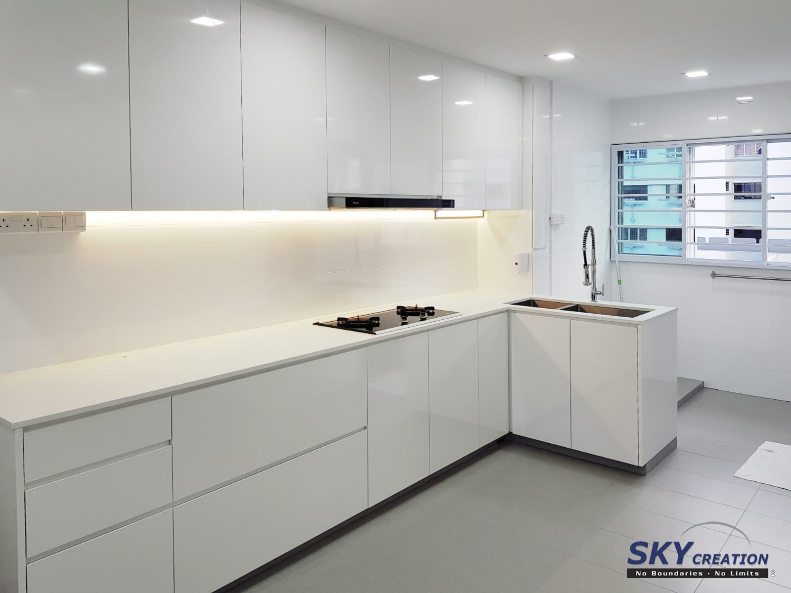 Minimalist Design - Kitchen - HDB 5 Room - Design by Sky Creation