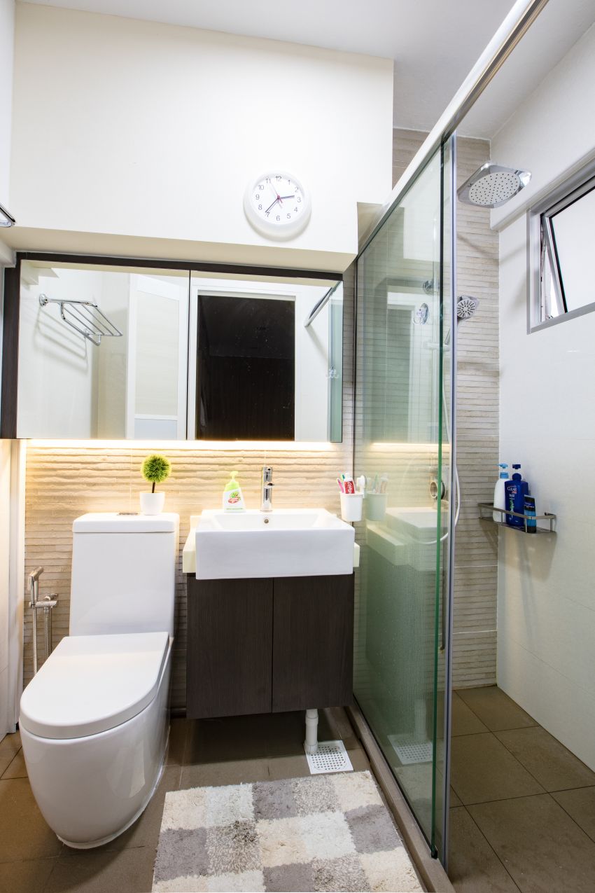 Industrial Design - Bathroom - HDB Executive Apartment - Design by Sky Creation