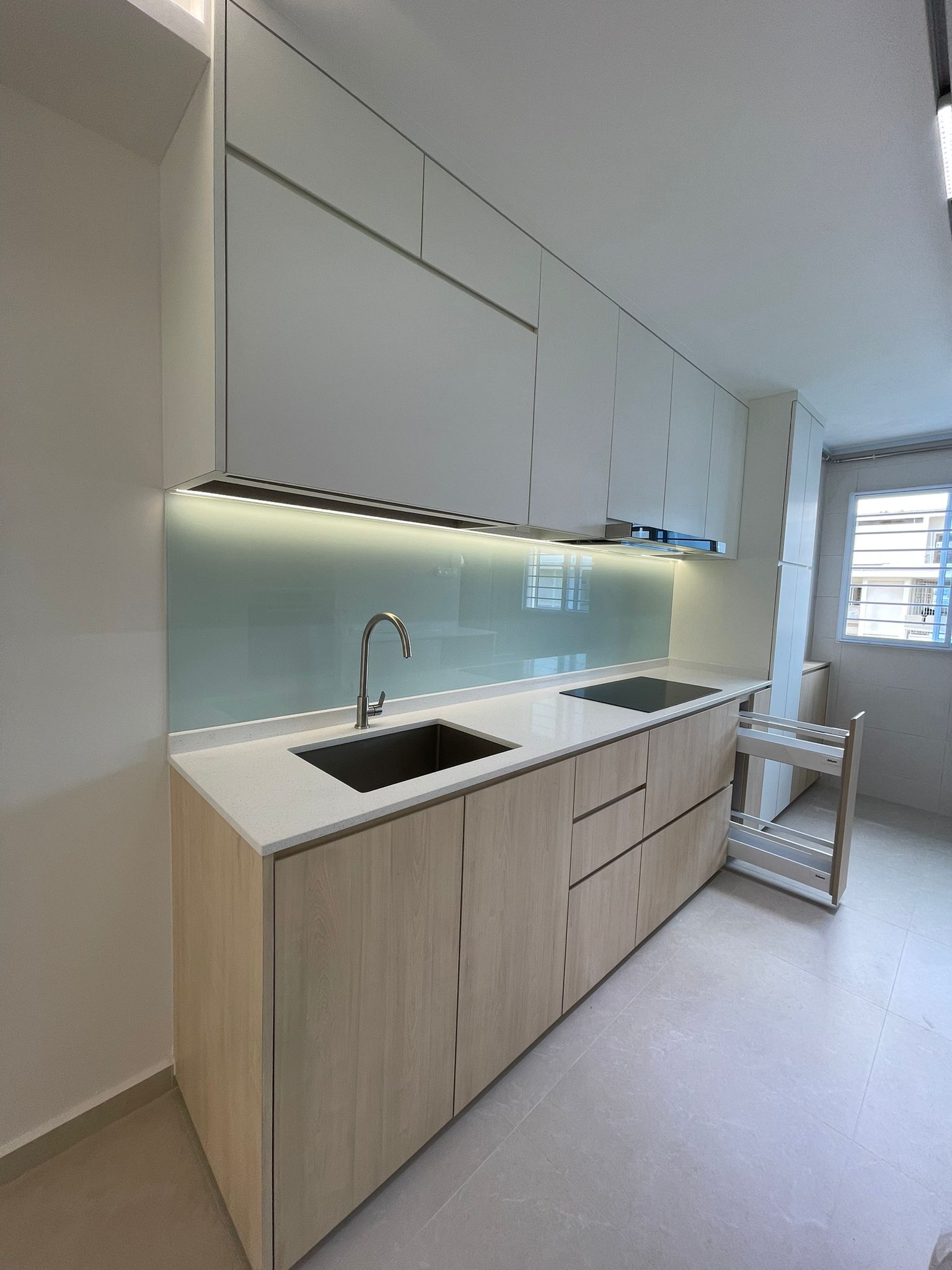 Scandinavian Design - Kitchen - HDB 4 Room - Design by Sky Creation
