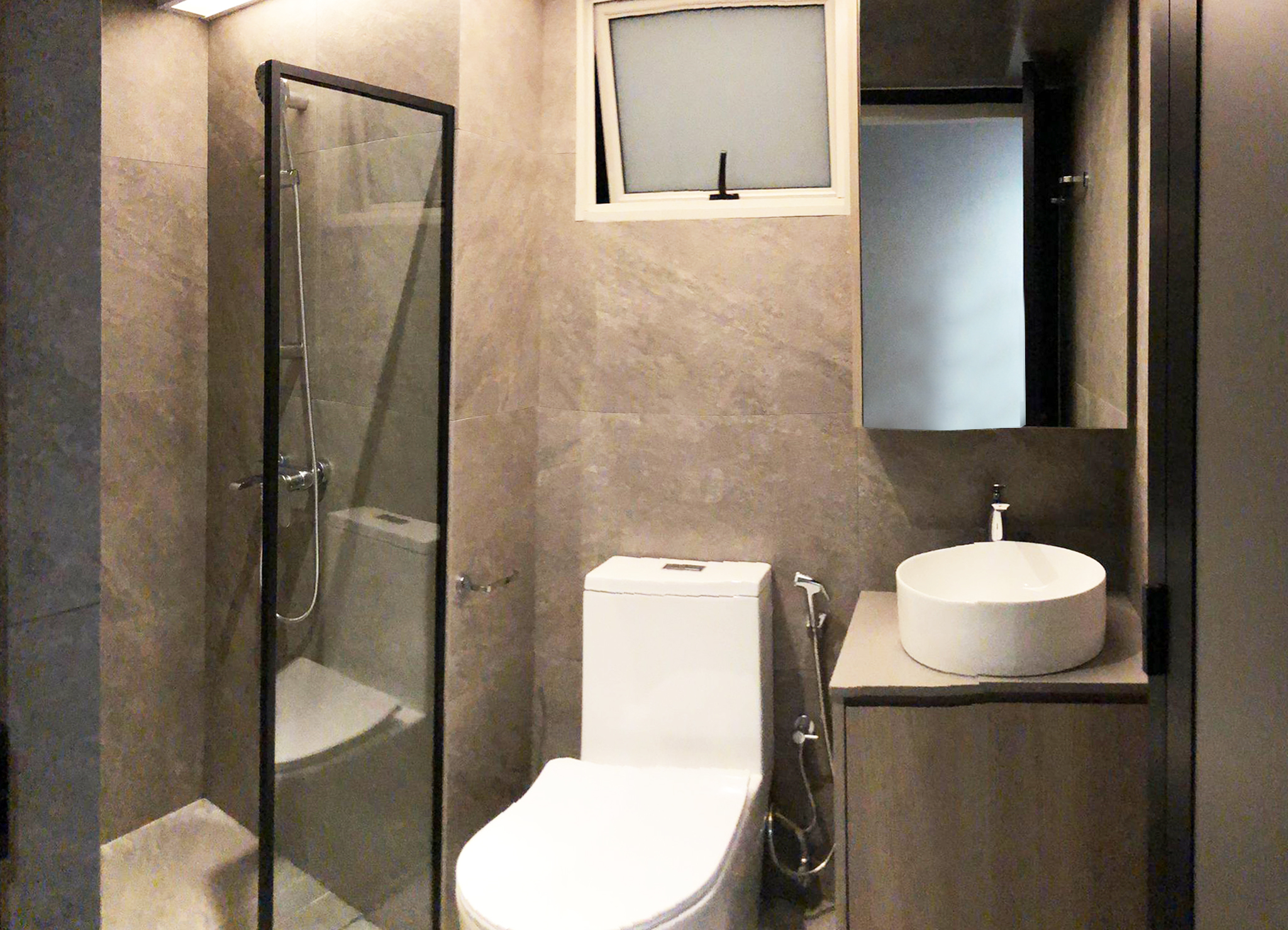 Scandinavian Design - Bathroom - HDB 4 Room - Design by Sky Creation