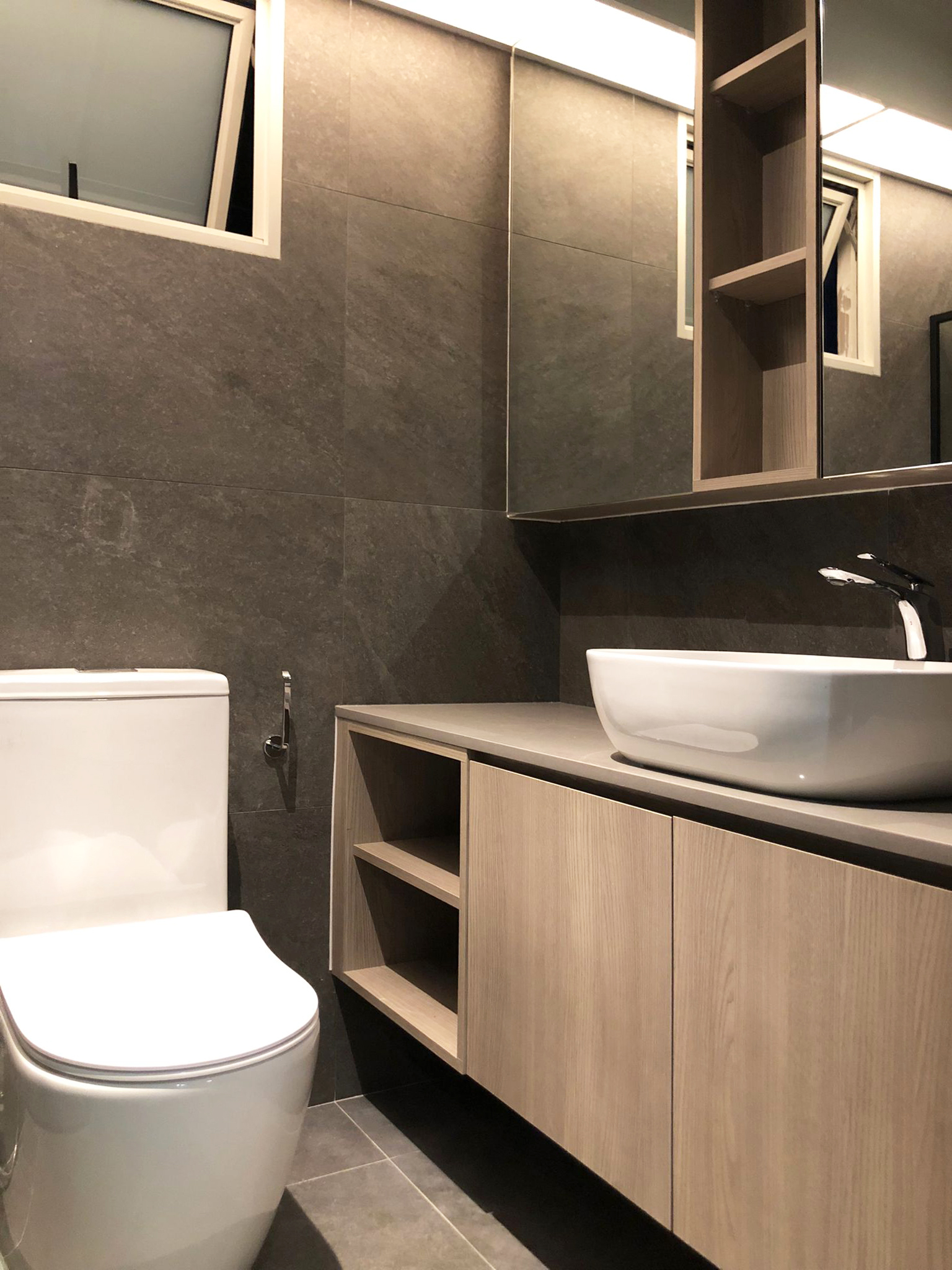 Scandinavian Design - Bathroom - HDB 4 Room - Design by Sky Creation