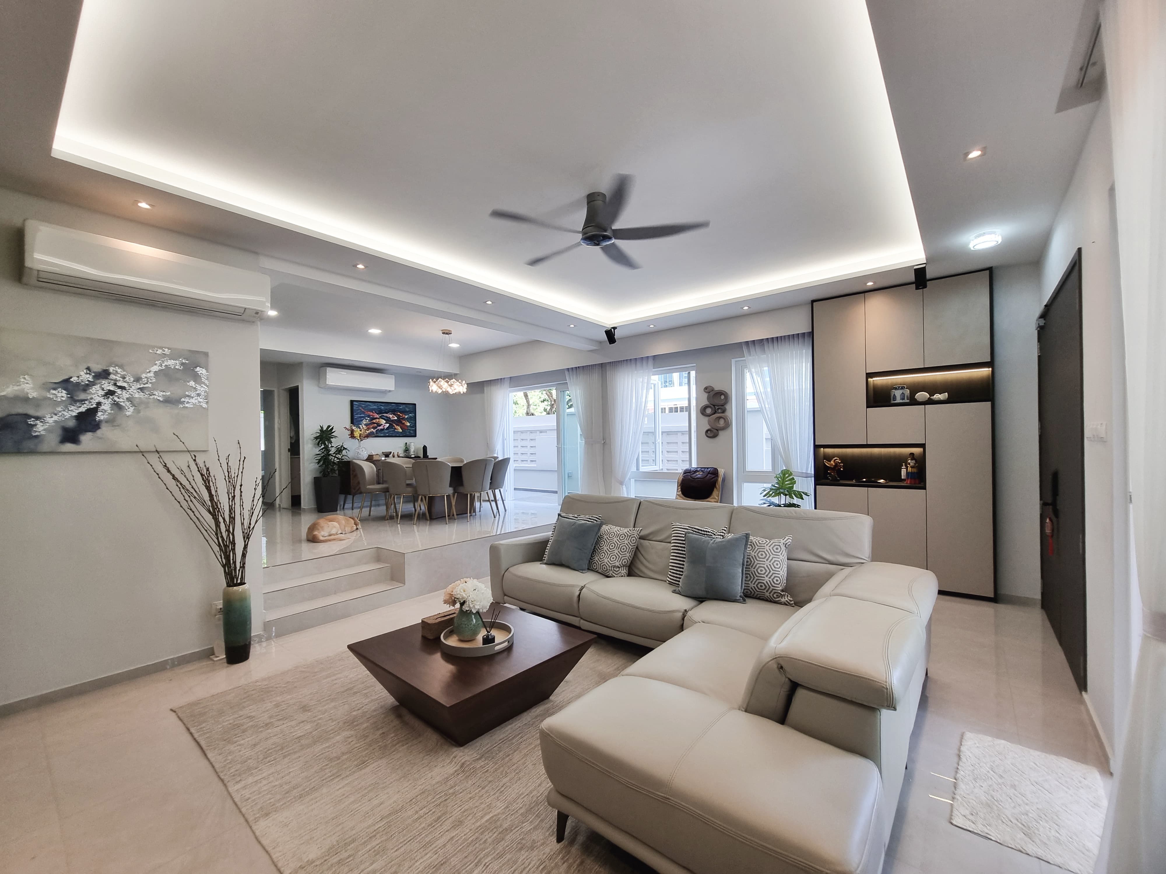 Scandinavian Design - Living Room - Landed House - Design by Sky Creation