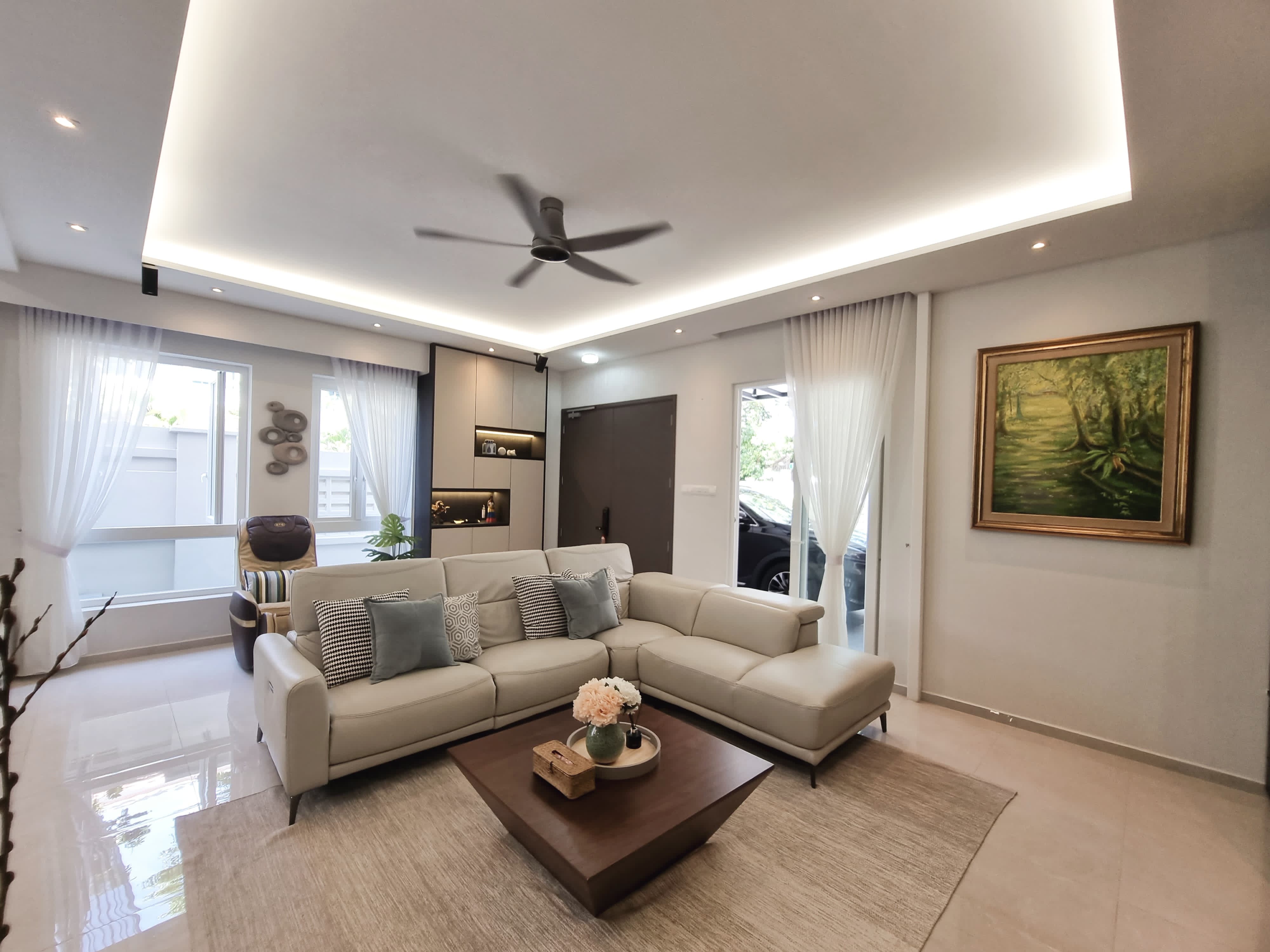 Scandinavian Design - Living Room - Landed House - Design by Sky Creation