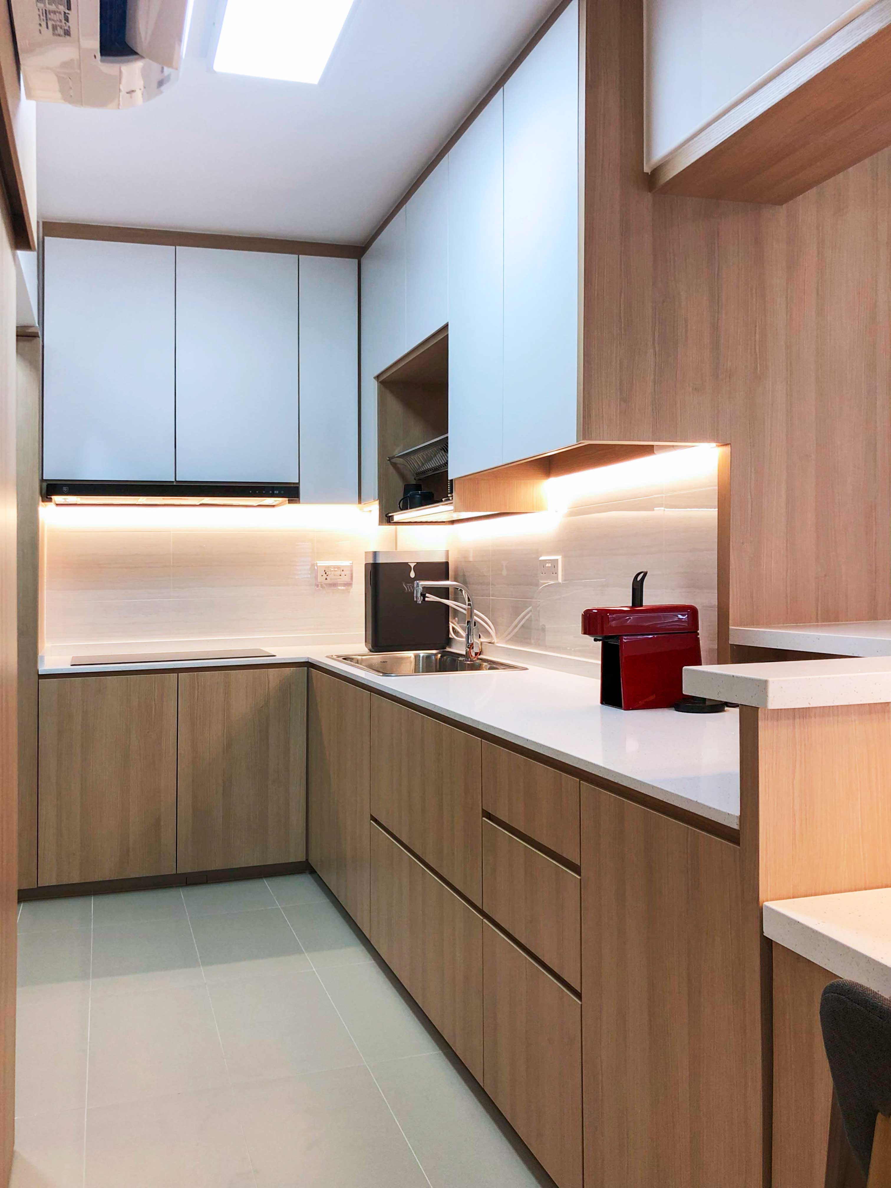 Scandinavian Design - Kitchen - HDB 3 Room - Design by Sky Creation