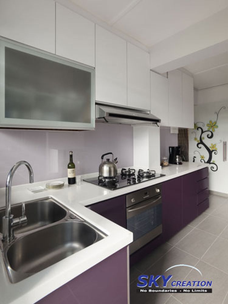 Contemporary, Modern Design - Kitchen - HDB 4 Room - Design by Sky Creation