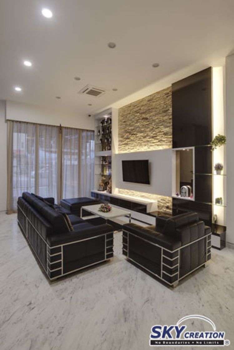 Contemporary, Modern Design - Living Room - HDB 4 Room - Design by Sky Creation