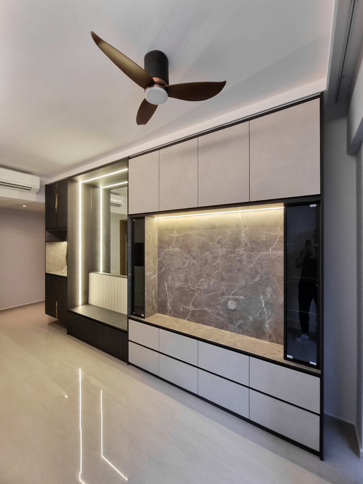 Scandinavian Design - Living Room - Condominium - Design by Sky Creation