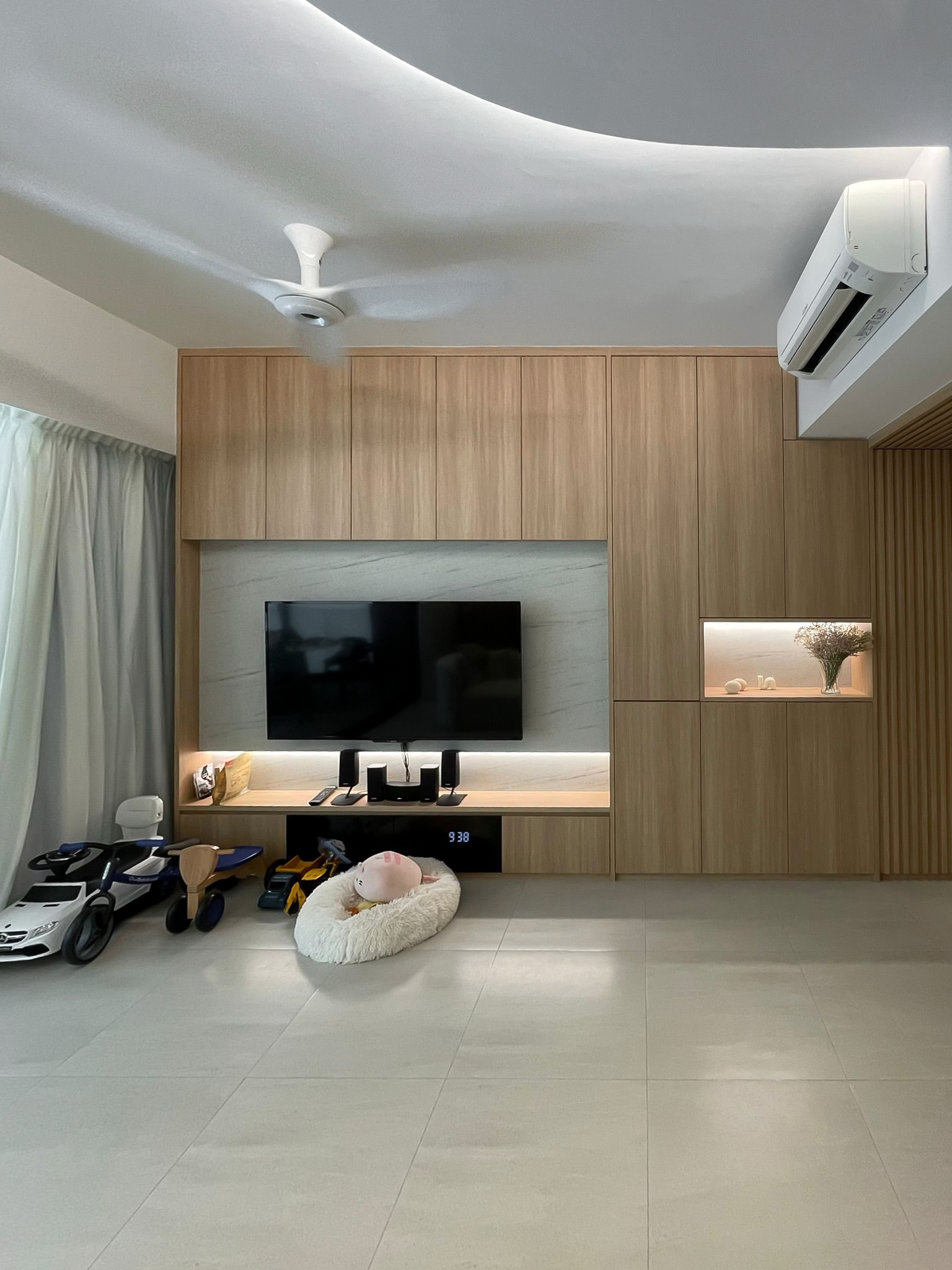 Scandinavian Design - Living Room - Condominium - Design by Sky Creation