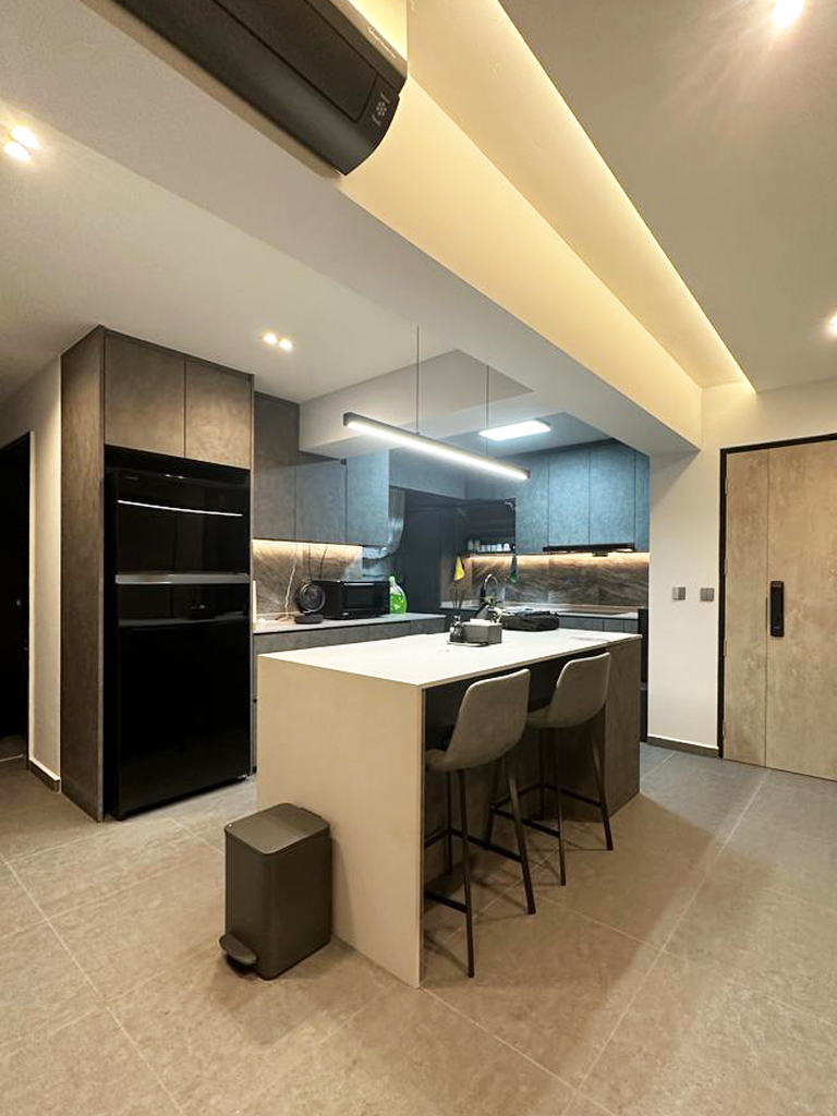 Scandinavian Design - Kitchen - HDB 4 Room - Design by Sky Creation