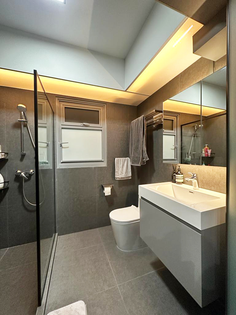 Scandinavian Design - Bathroom - HDB 4 Room - Design by Sky Creation