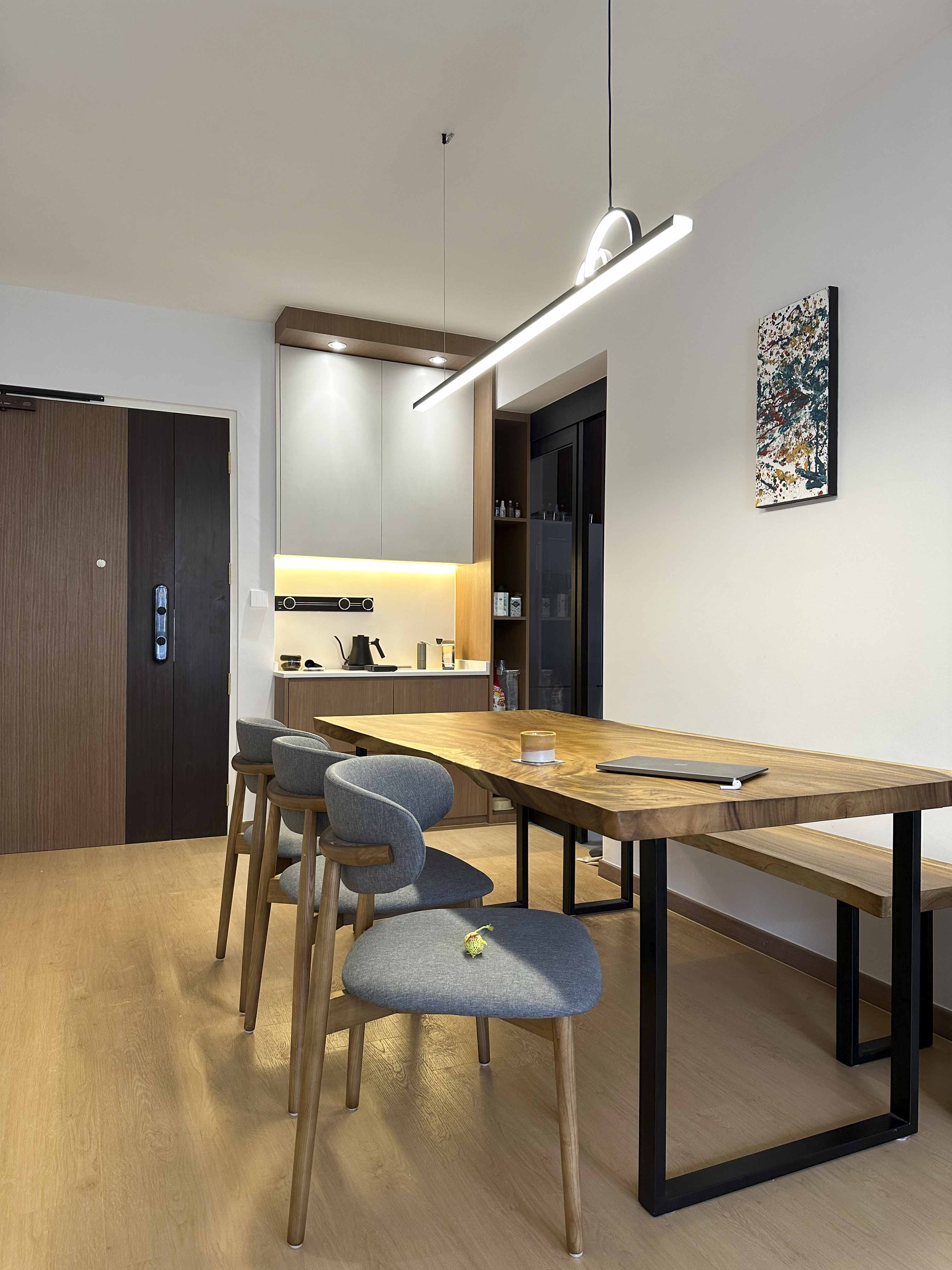 Scandinavian Design - Kitchen - HDB 4 Room - Design by Sky Creation