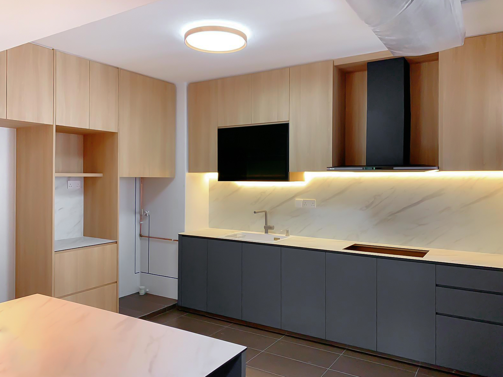 Scandinavian Design - Kitchen - HDB 5 Room - Design by Sky Creation