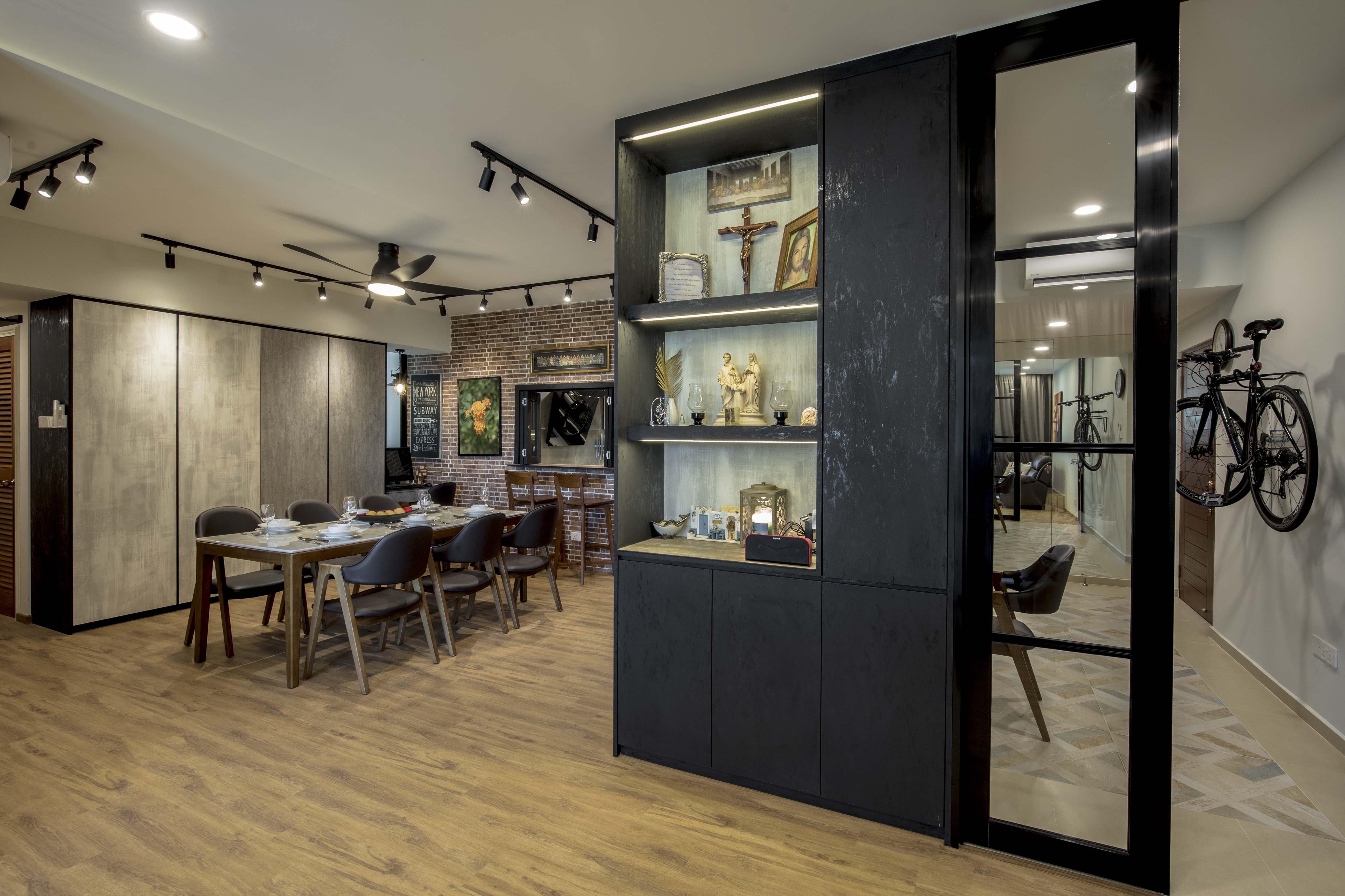 Industrial Design - Dining Room - Condominium - Design by Sky Creation