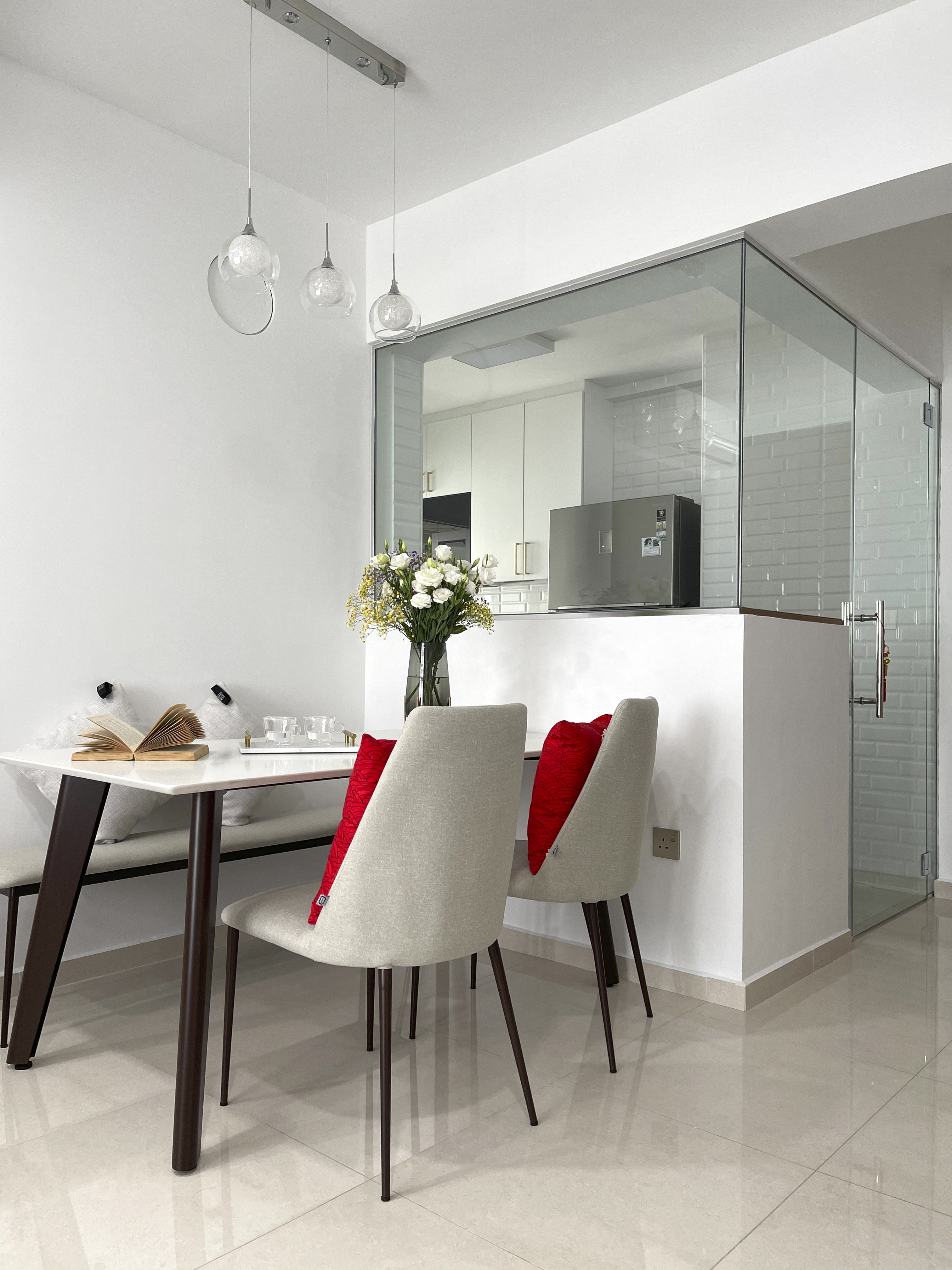 Minimalist, Modern Design - Dining Room - Condominium - Design by Sky Creation