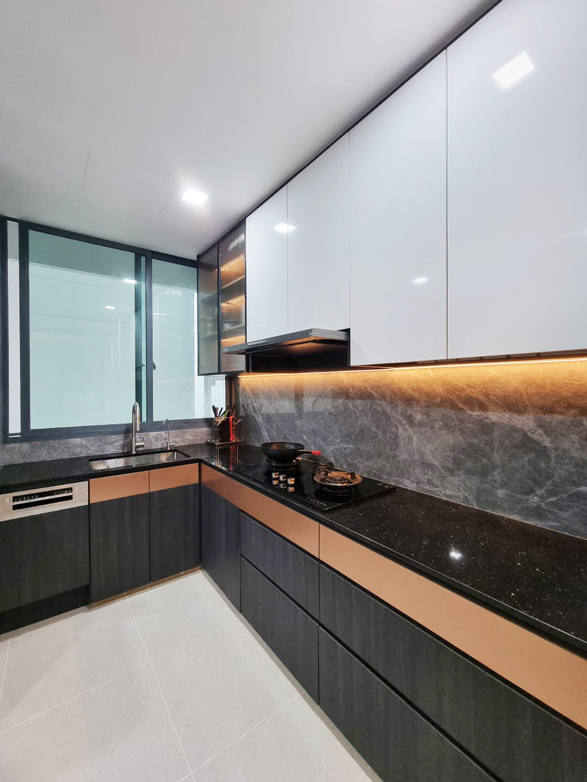 Scandinavian Design - Kitchen - Condominium - Design by Sky Creation