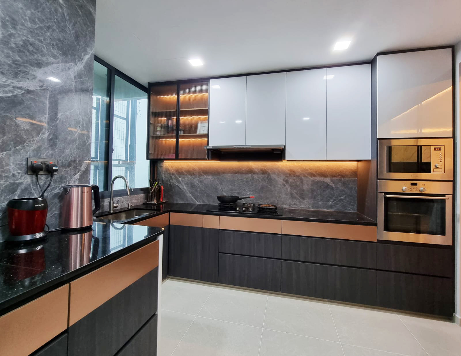 Scandinavian Design - Kitchen - Condominium - Design by Sky Creation