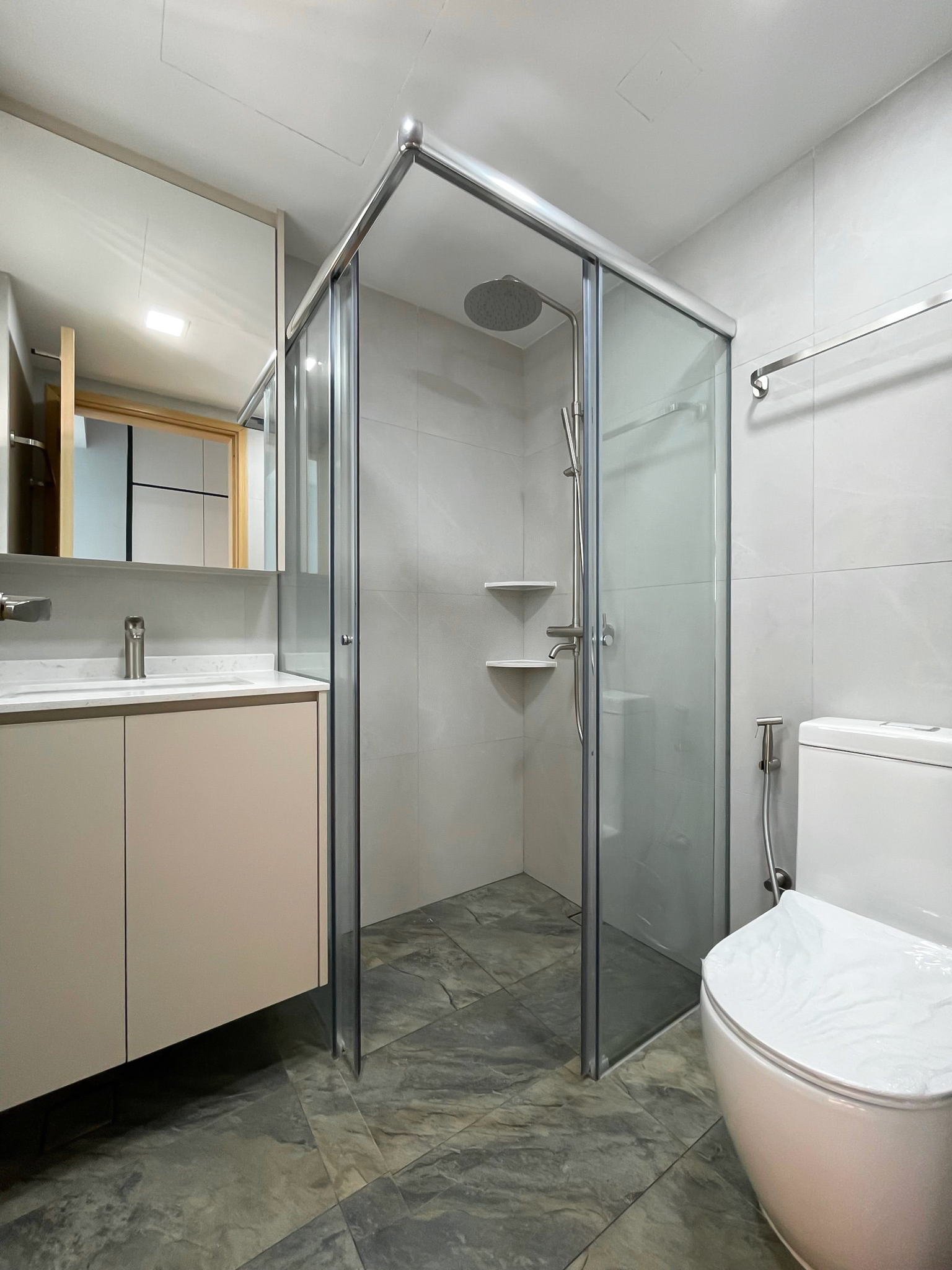 Scandinavian Design - Bathroom - Condominium - Design by Sky Creation