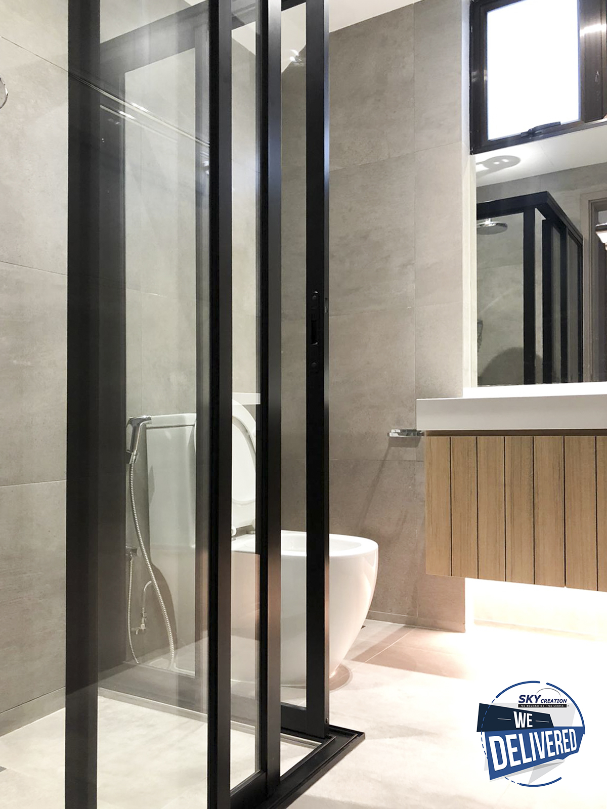 Minimalist, Modern Design - Bathroom - Condominium - Design by Sky Creation