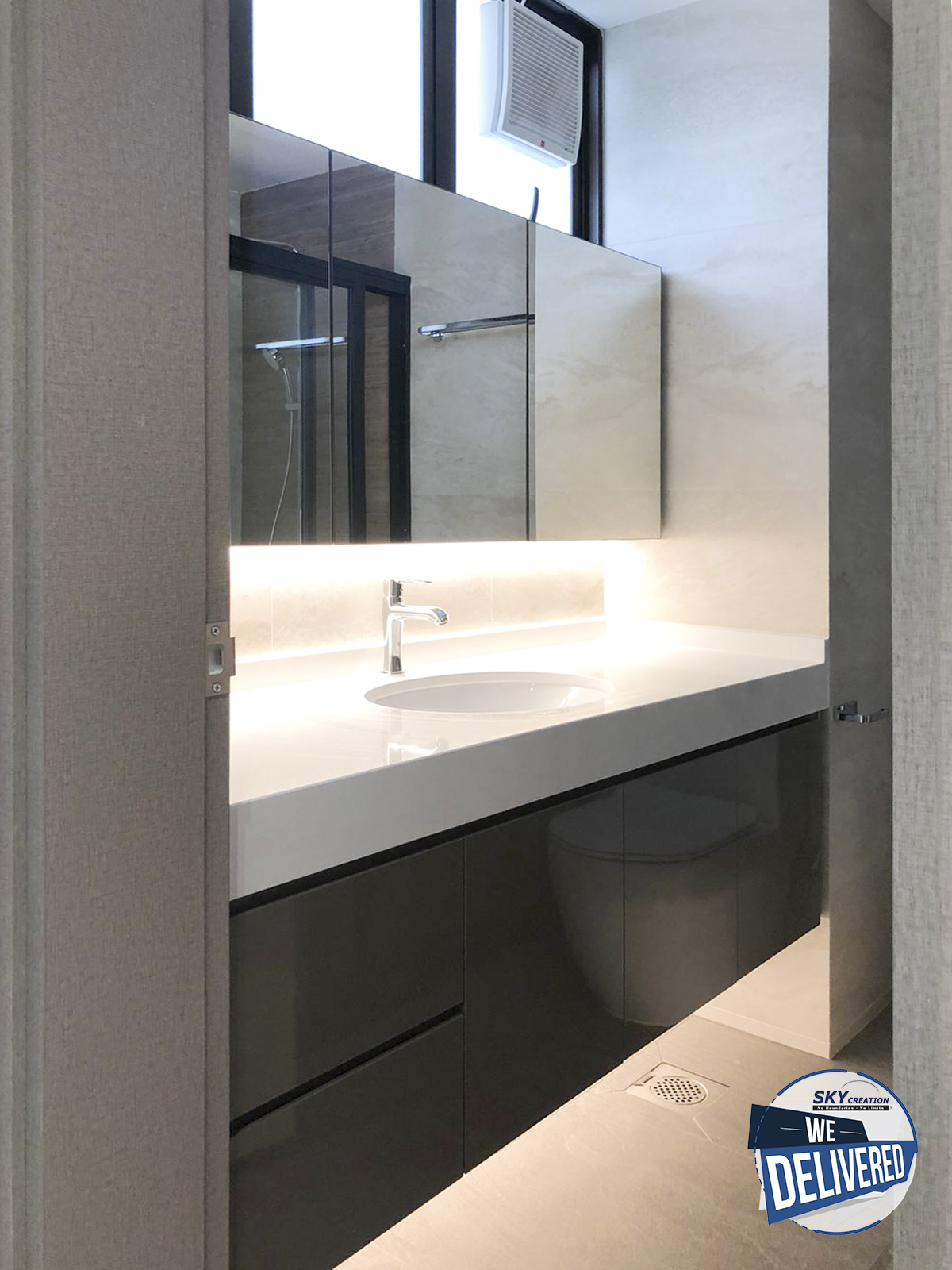 Minimalist, Modern Design - Bathroom - Condominium - Design by Sky Creation