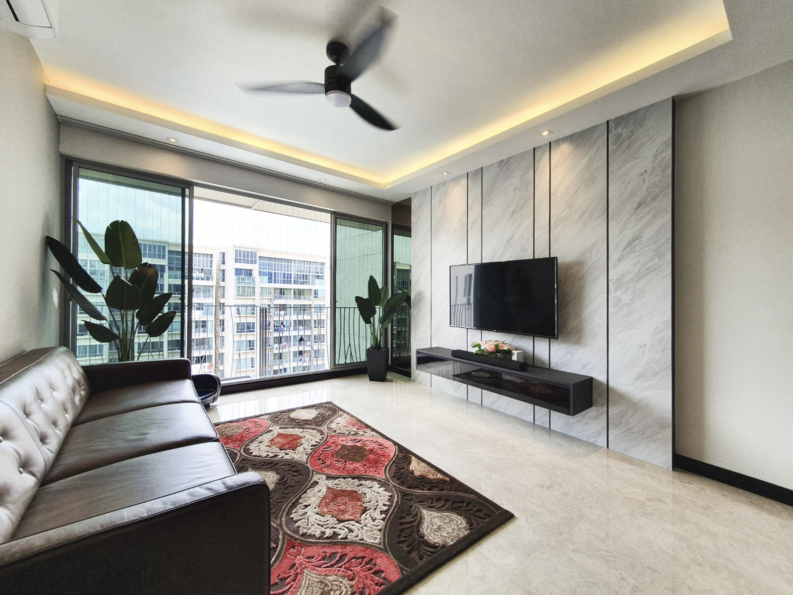 Contemporary Design - Living Room - Condominium - Design by Sky Creation