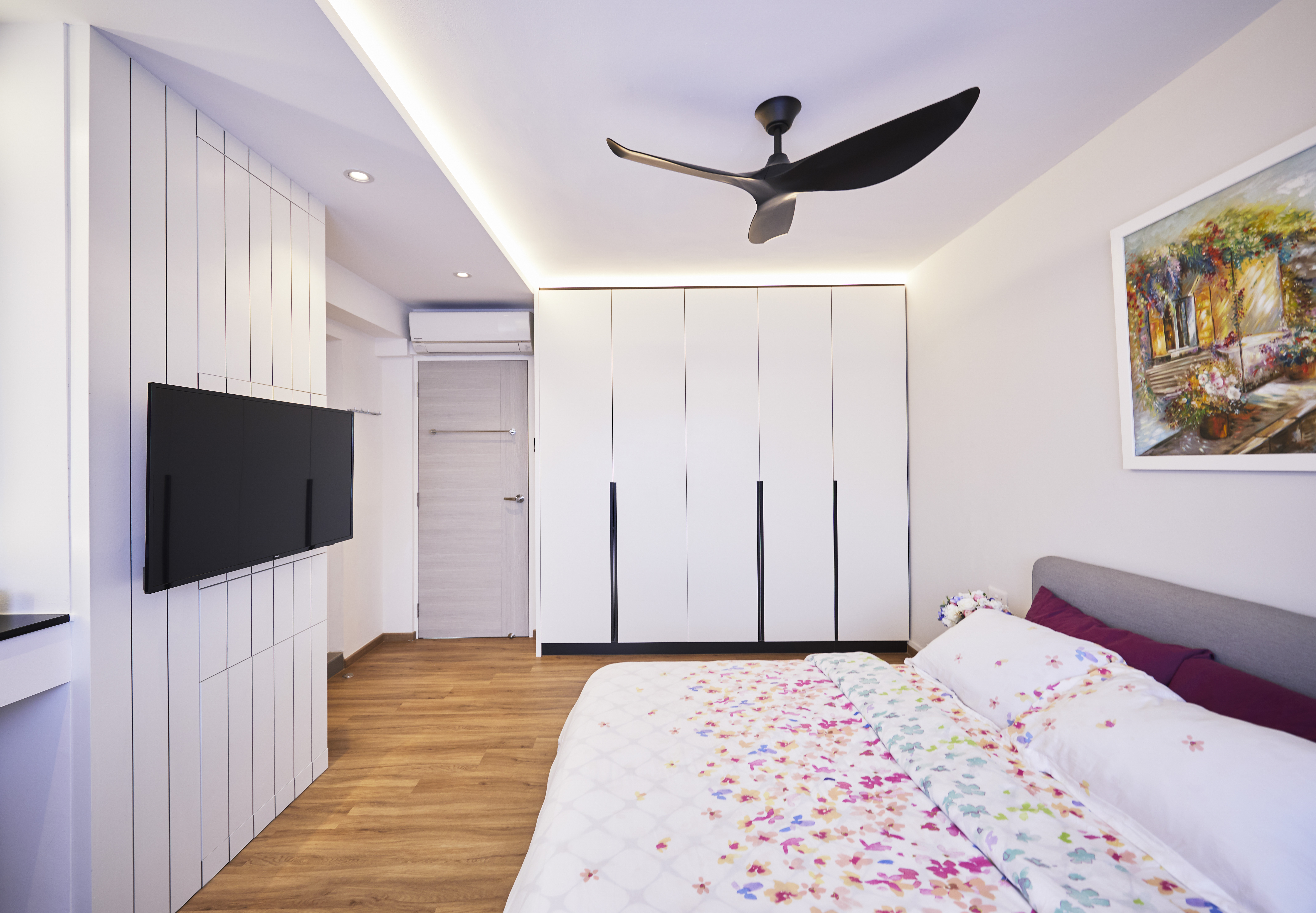Modern Design - Bedroom - HDB Executive Apartment - Design by Sky Creation