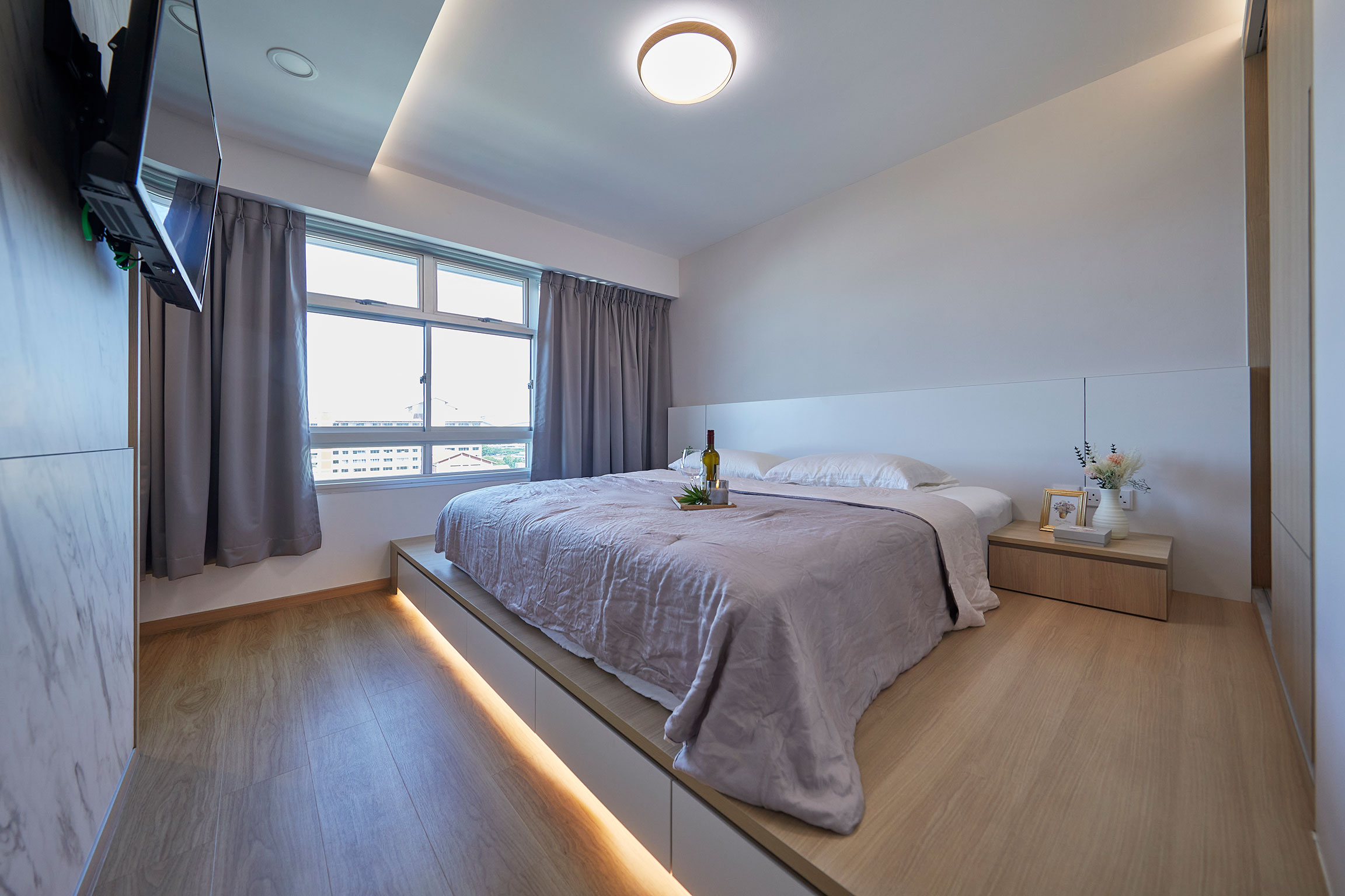 Scandinavian Design - Bedroom - HDB 3 Room - Design by Sky Creation