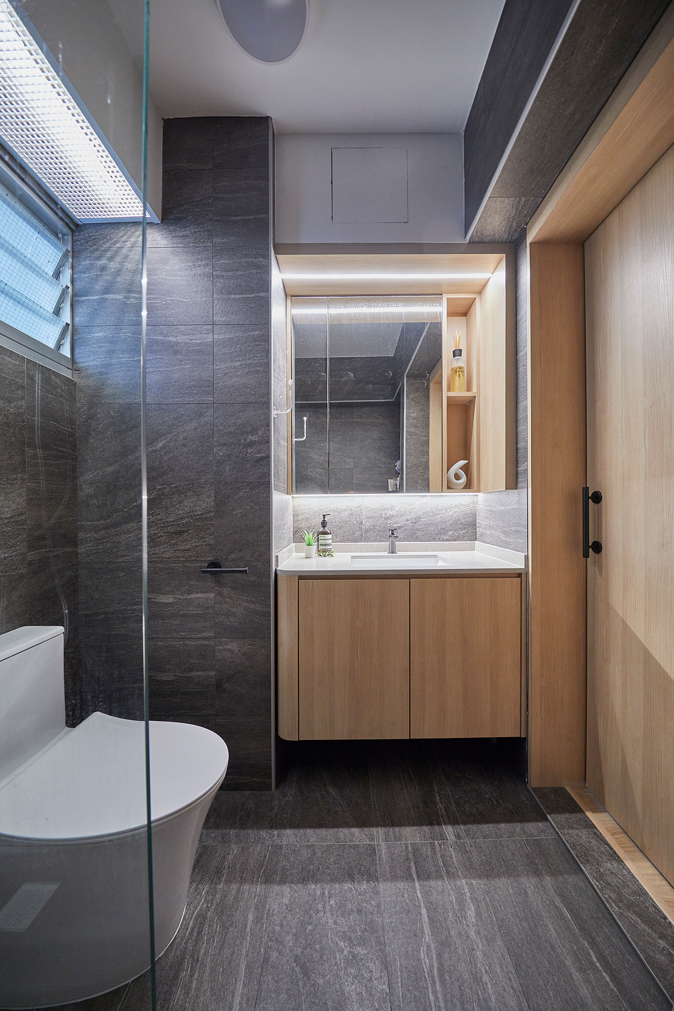 Scandinavian Design - Bathroom - HDB 3 Room - Design by Sky Creation