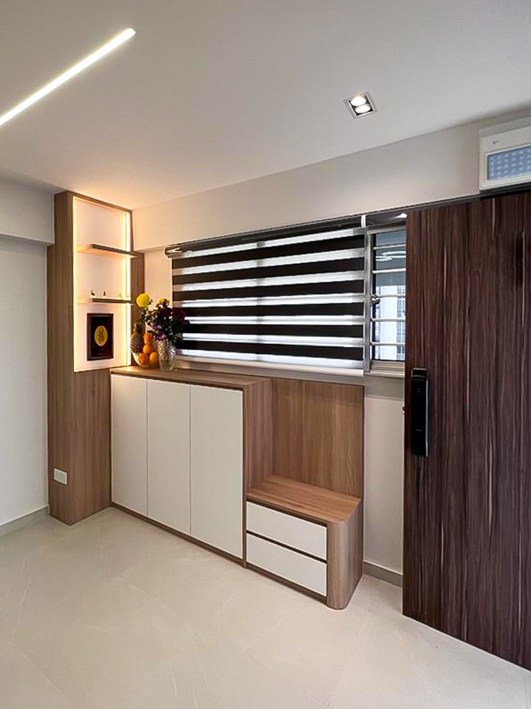 Modern, Scandinavian Design - Living Room - HDB 3 Room - Design by Sky Creation
