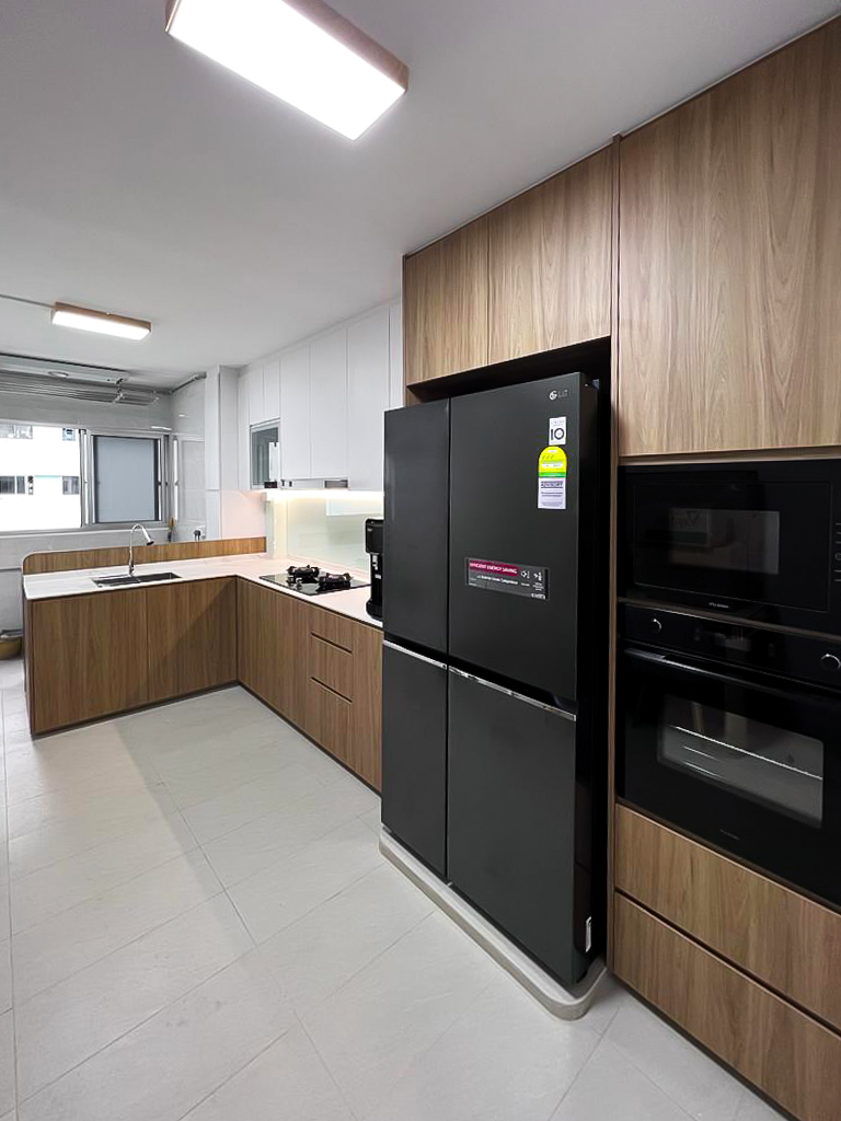 Modern, Scandinavian Design - Kitchen - HDB 3 Room - Design by Sky Creation