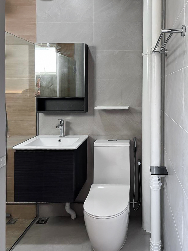 Modern, Scandinavian Design - Bathroom - HDB 3 Room - Design by Sky Creation