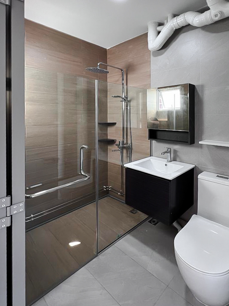 Modern, Scandinavian Design - Bathroom - HDB 3 Room - Design by Sky Creation