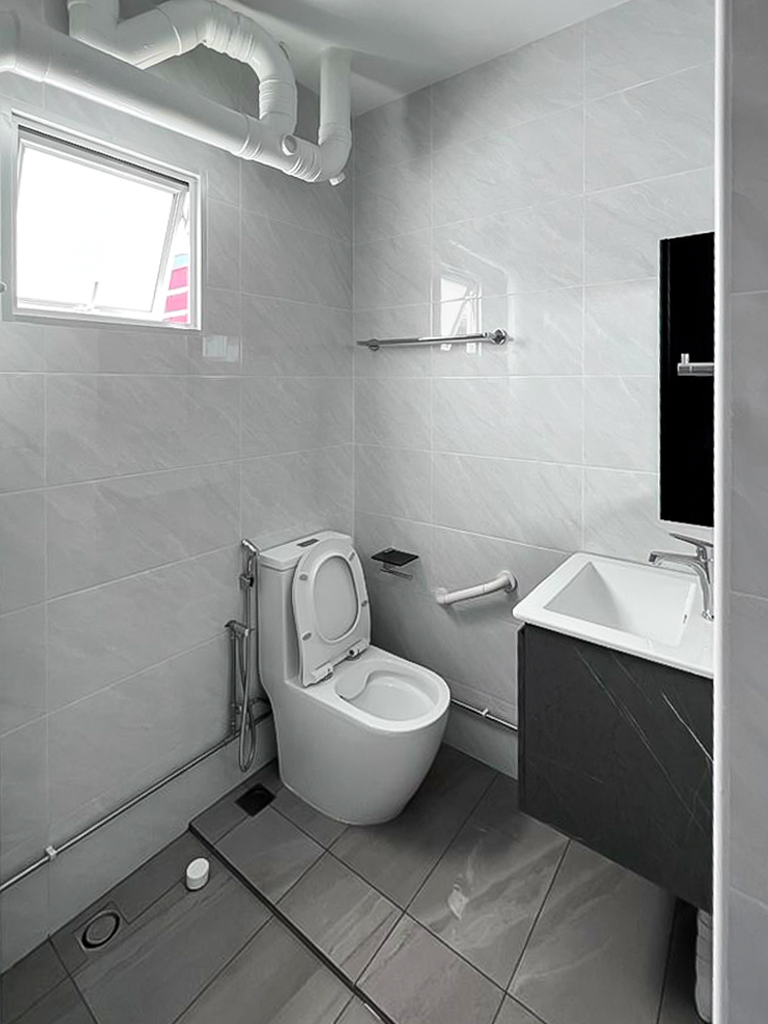 Modern, Scandinavian Design - Bathroom - HDB 3 Room - Design by Sky Creation