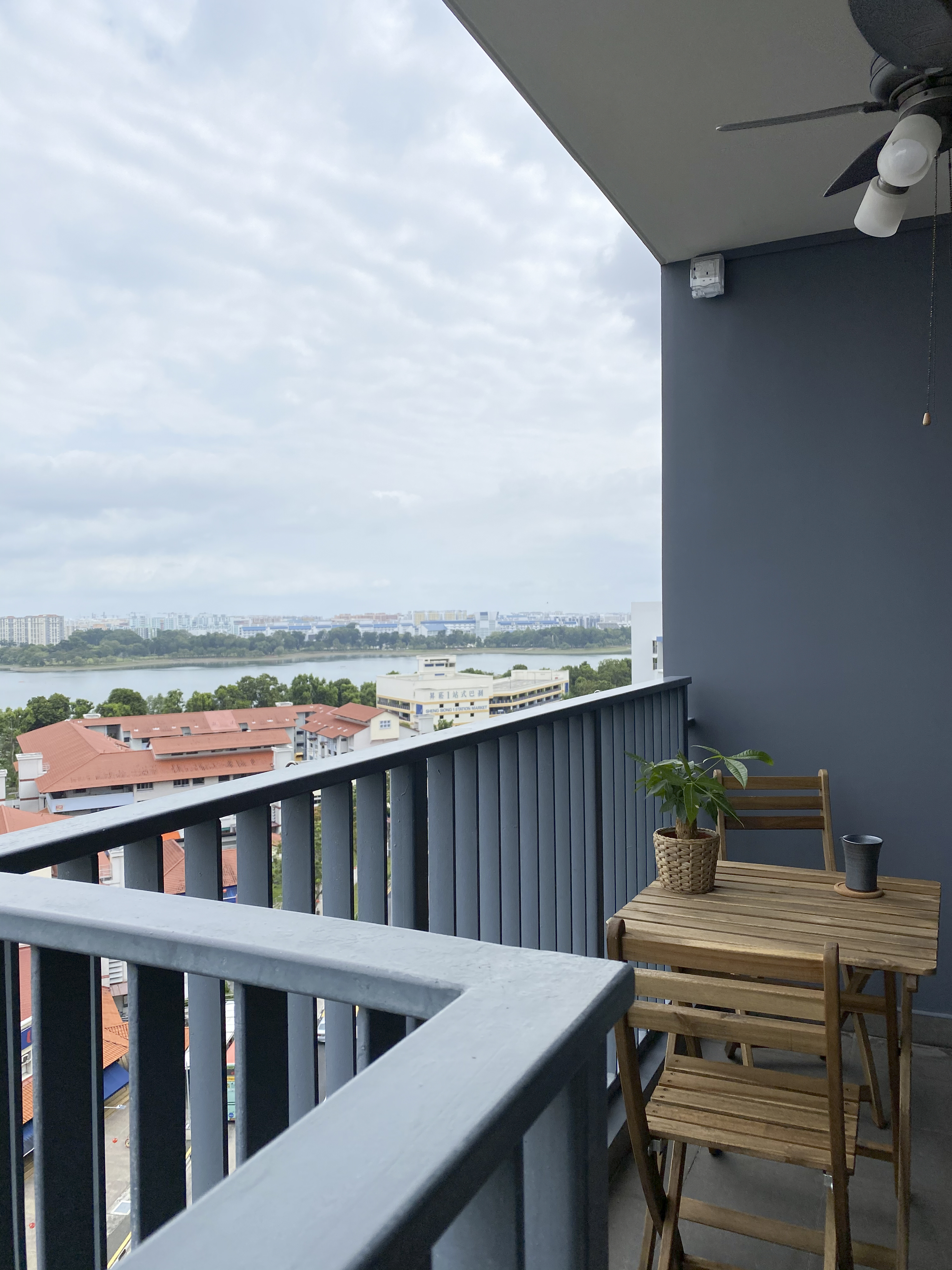 Scandinavian Design - Balcony - HDB 4 Room - Design by Sky Creation