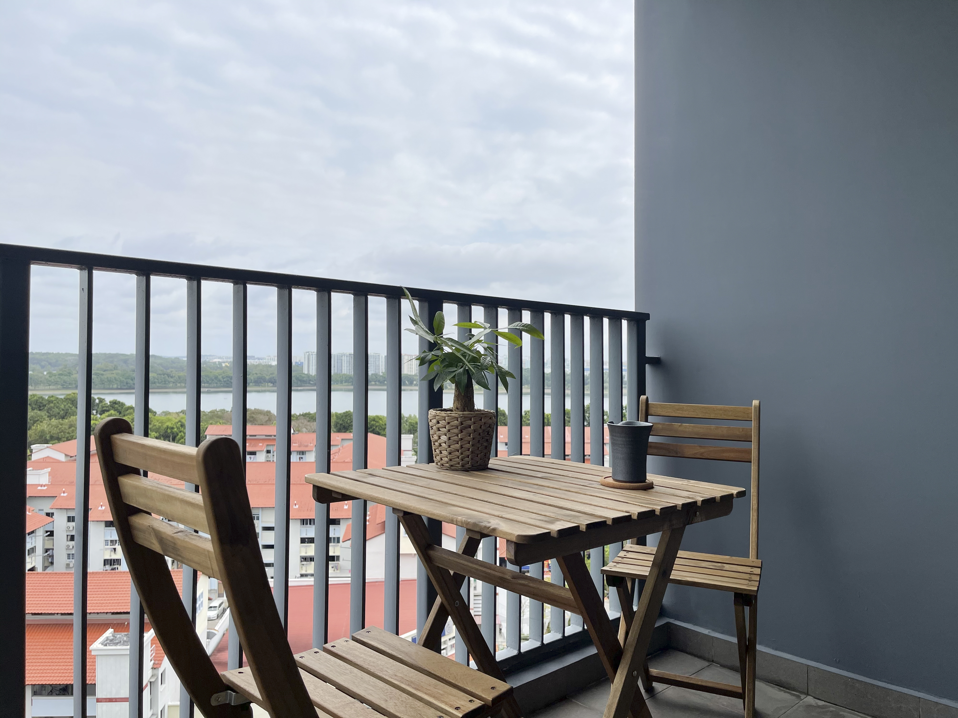 Scandinavian Design - Balcony - HDB 4 Room - Design by Sky Creation